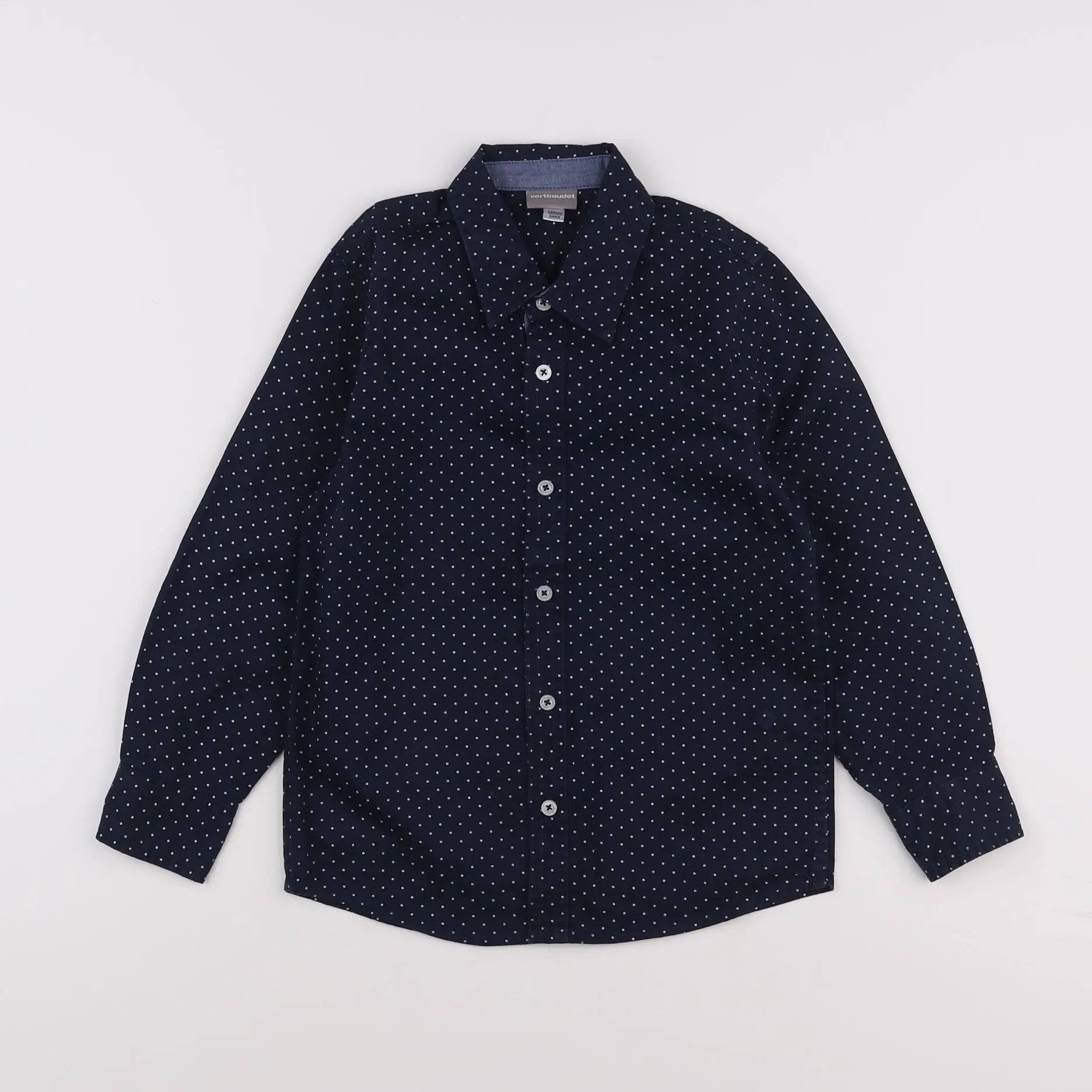 Vertbaudet - chemise bleu - 8 ans