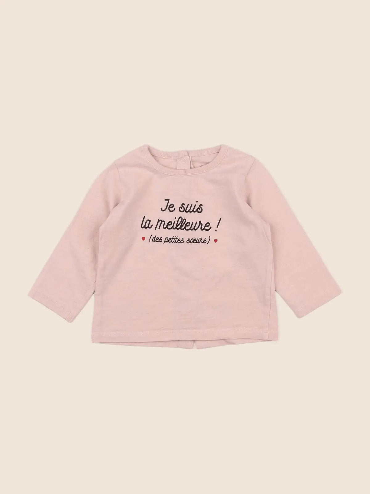 Vertbaudet - tee-shirt rose - 9 mois