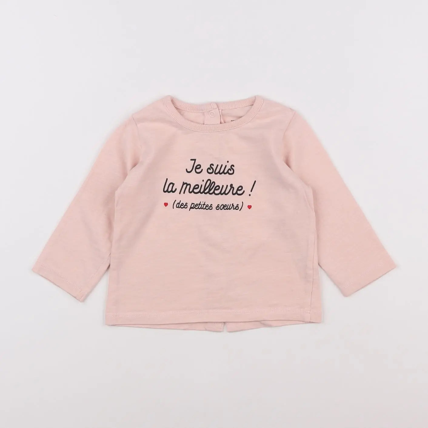Vertbaudet - tee-shirt rose - 9 mois