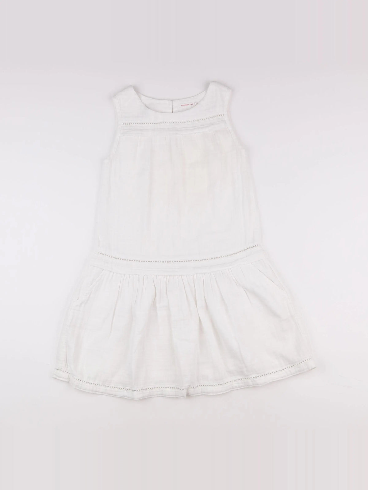 Monoprix - robe blanc - 10 ans