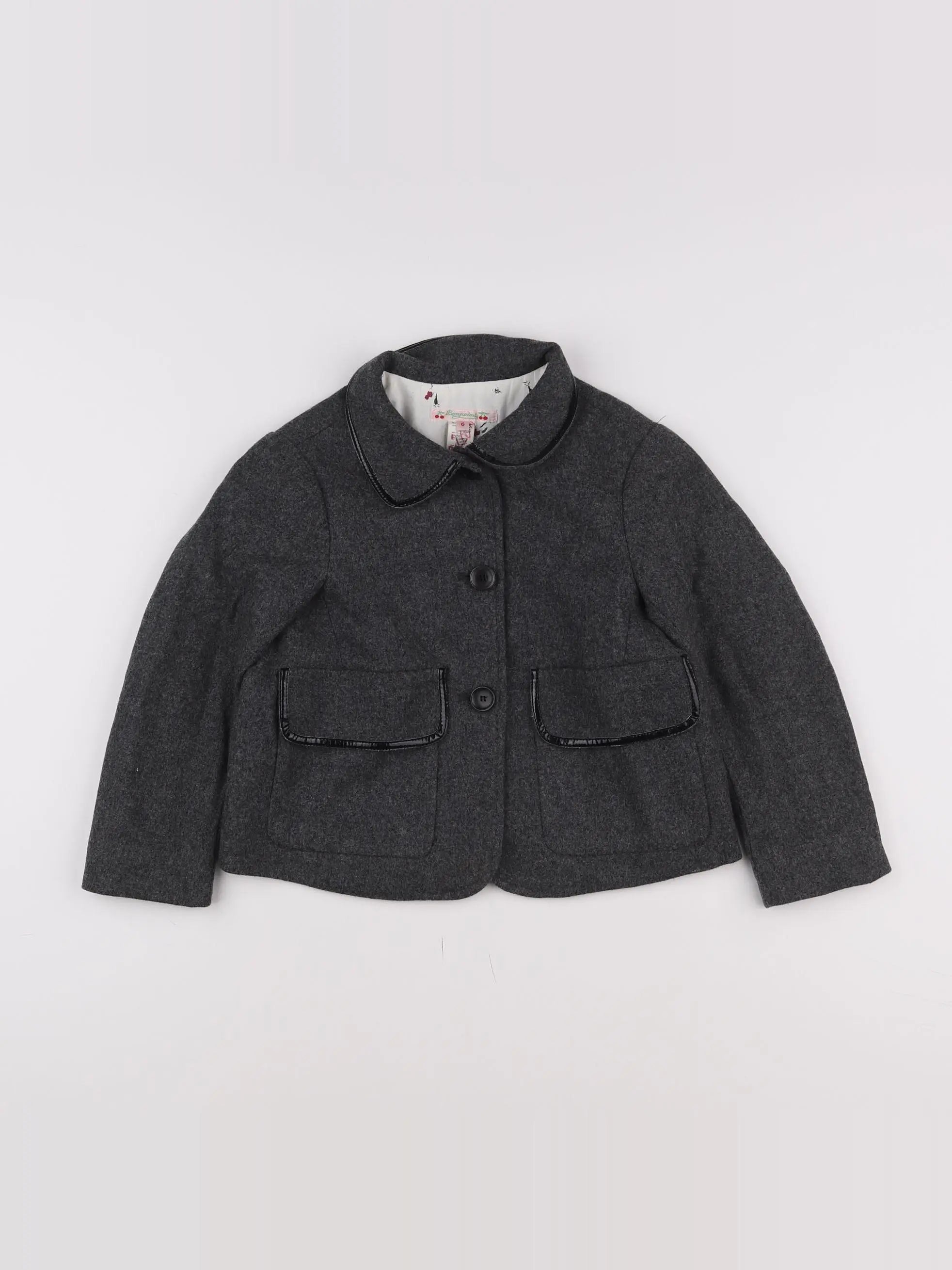 Bonpoint - veste gris - 6 ans