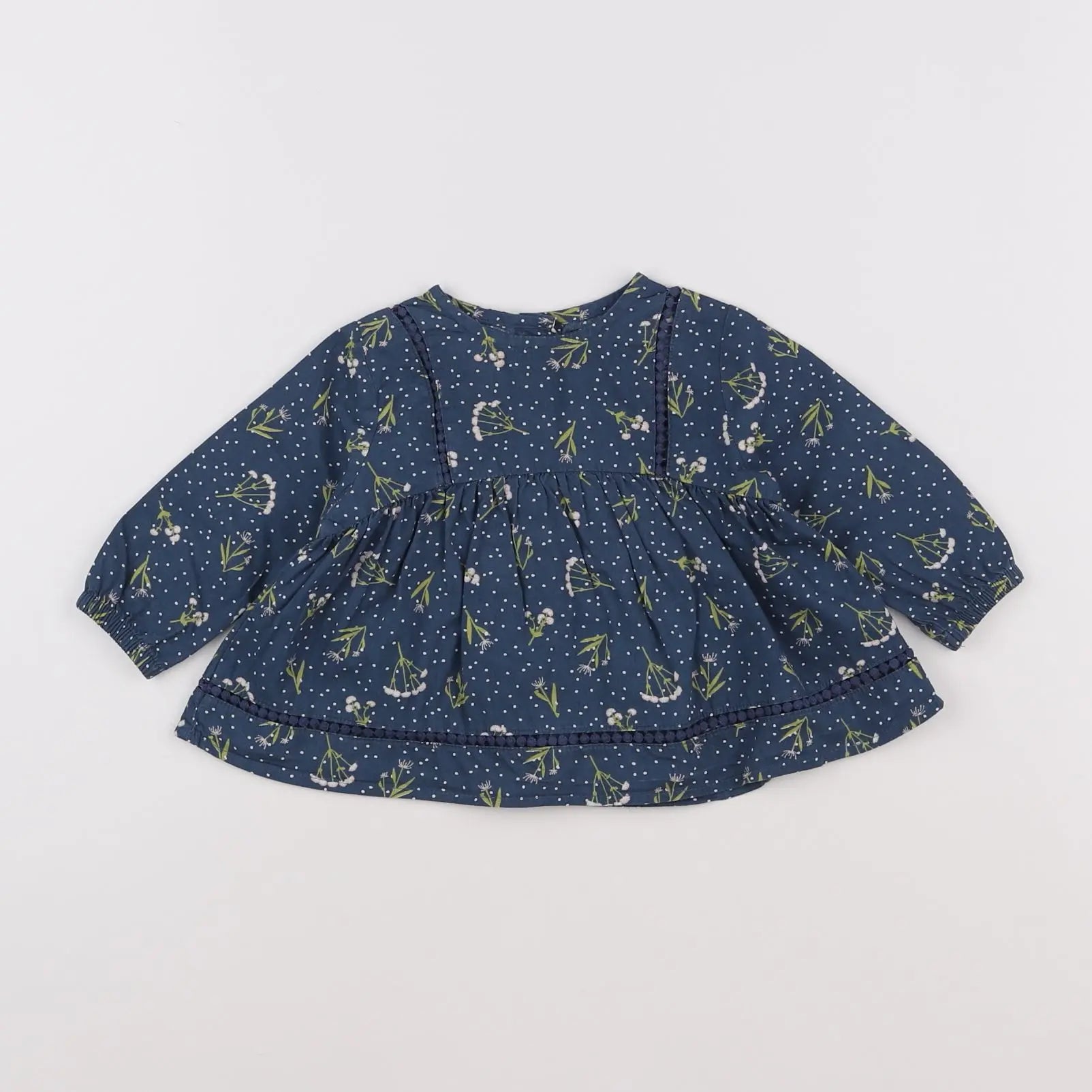 Vertbaudet - blouse multicolore - 6 mois
