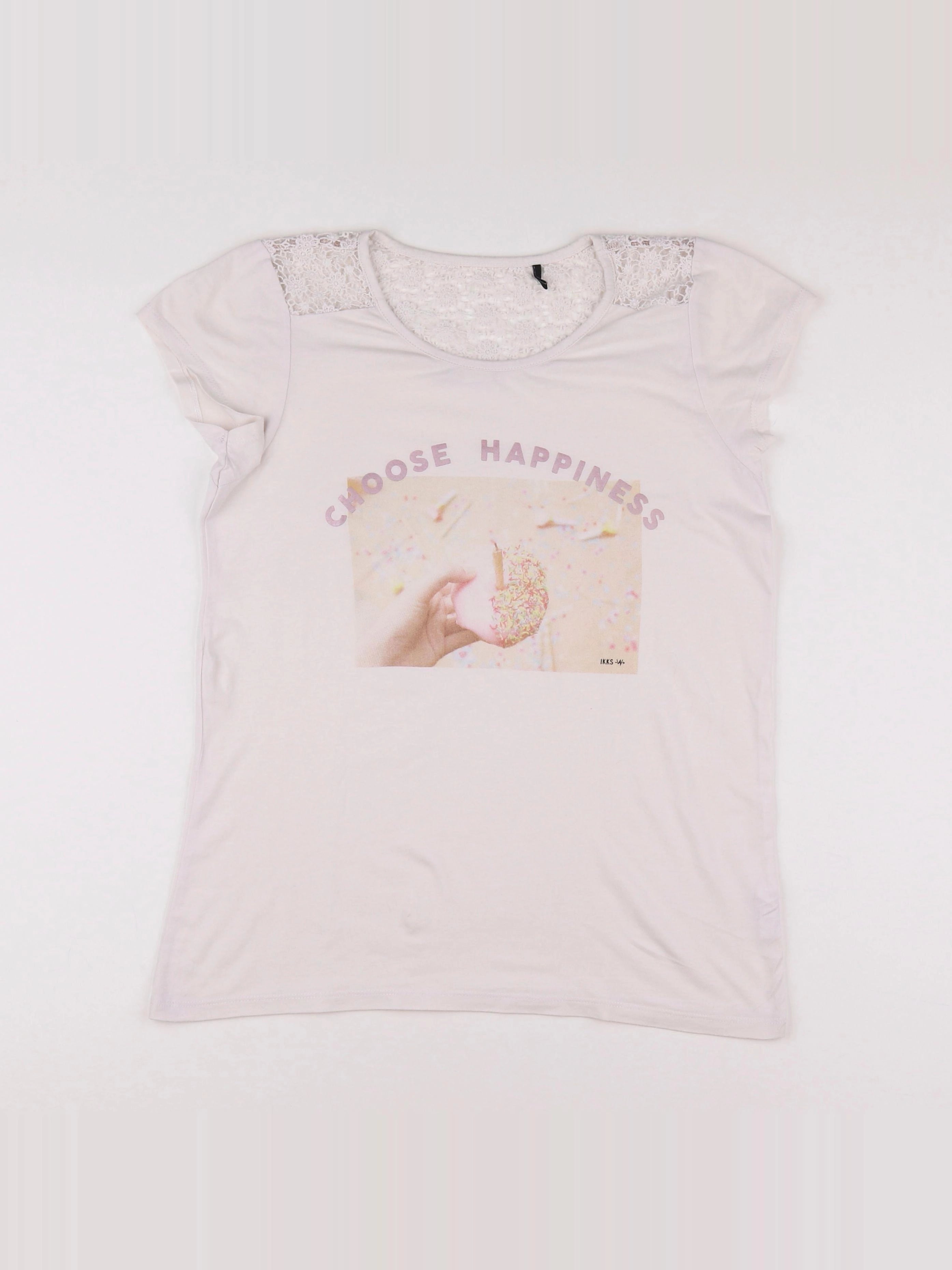 IKKS - tee-shirt blanc - 13 ans