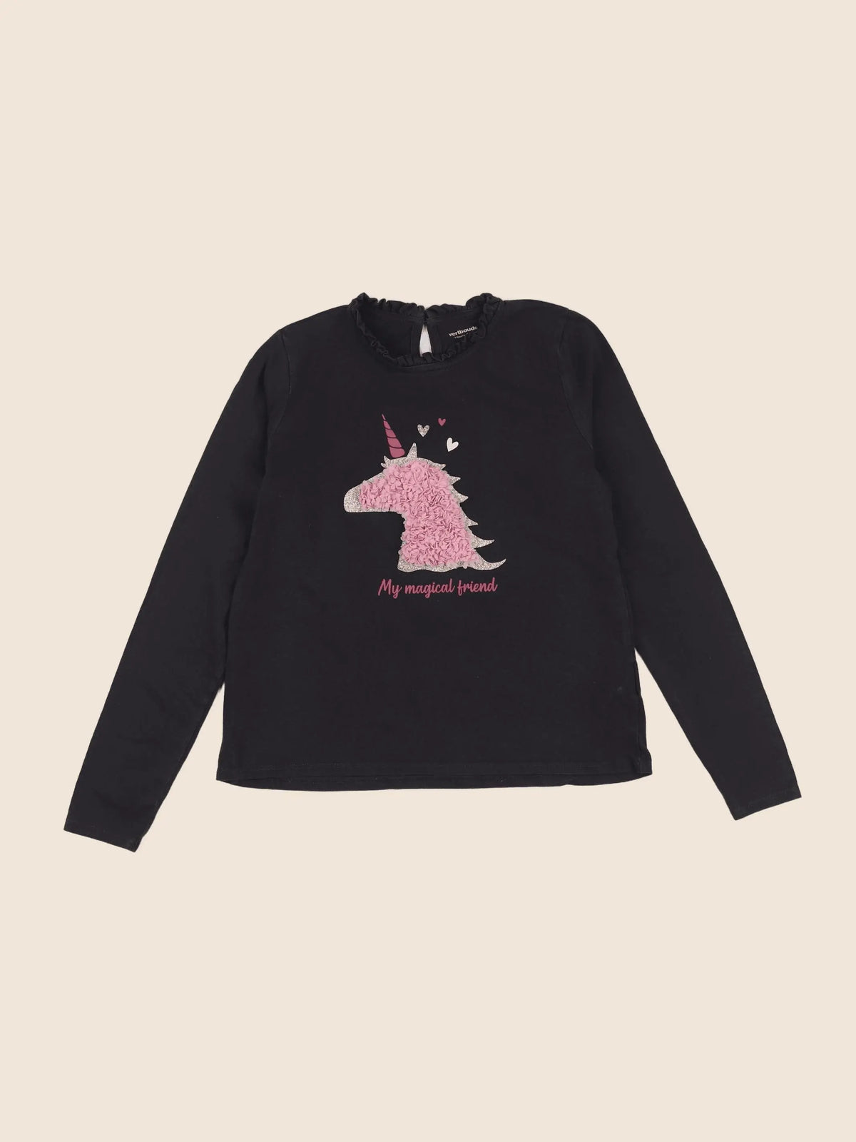 Vertbaudet - tee-shirt marron - 10 ans