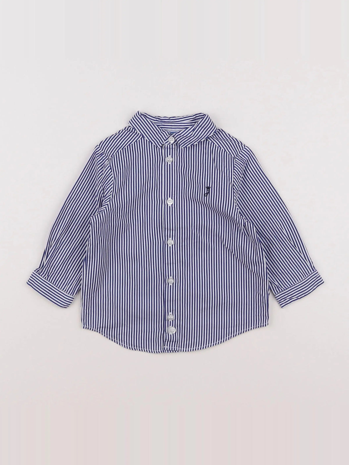 Jacadi - chemise bleu - 12 mois