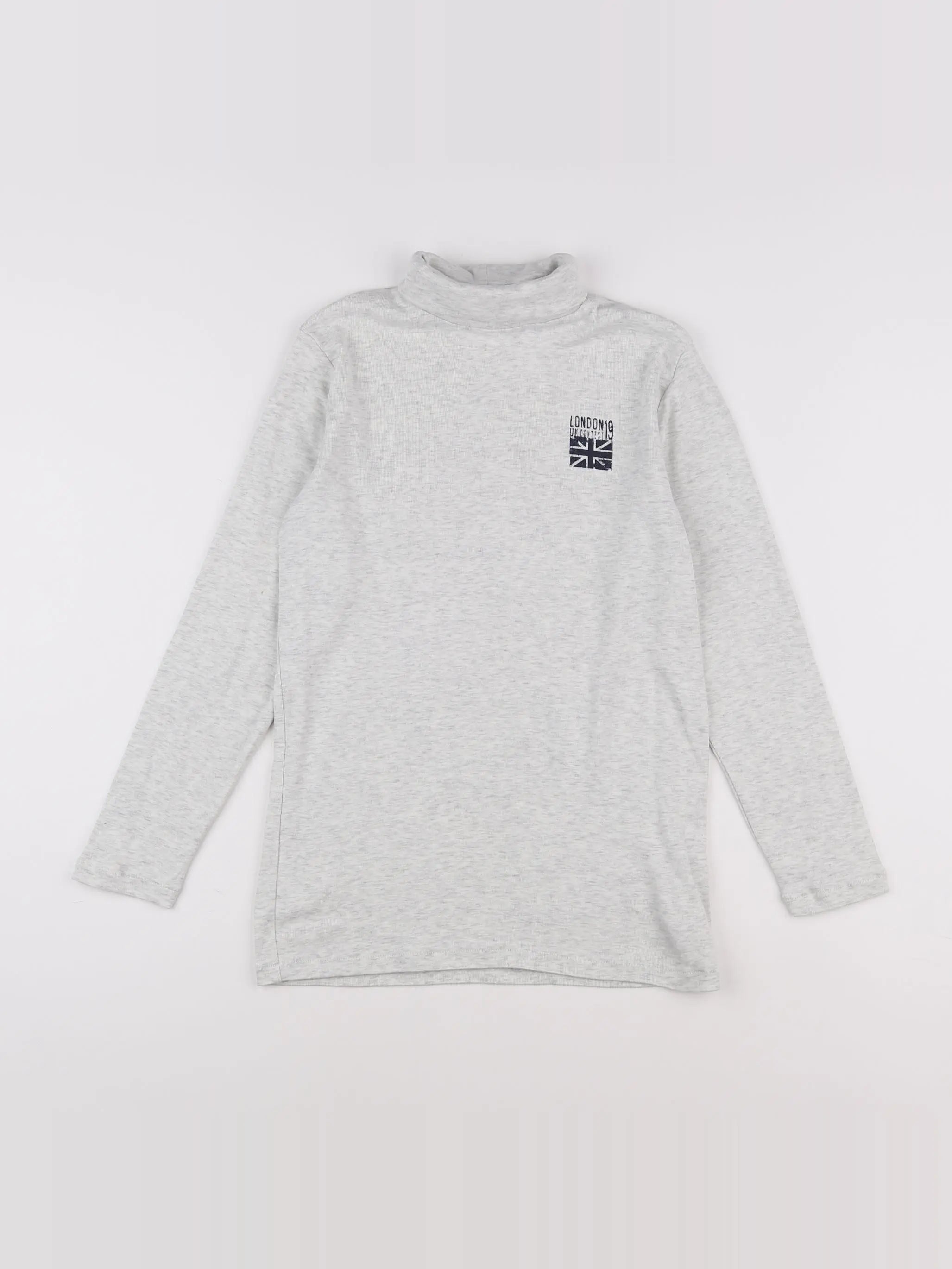 Vertbaudet - sous-pull gris - 12 ans
