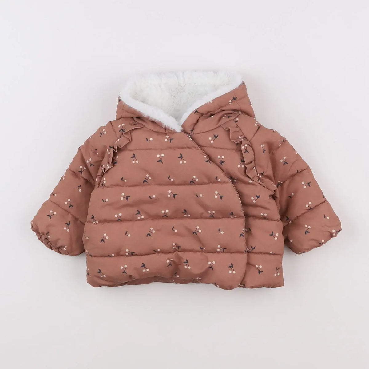 Vertbaudet - doudoune rose - 3 mois