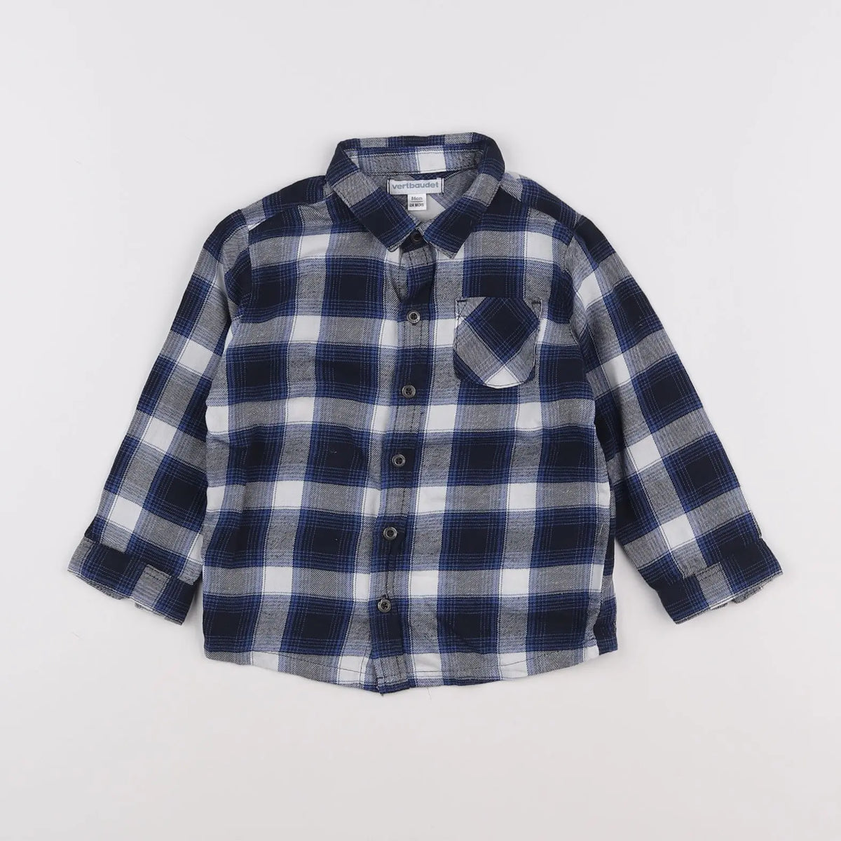 Vertbaudet - chemise bleu - 2 ans