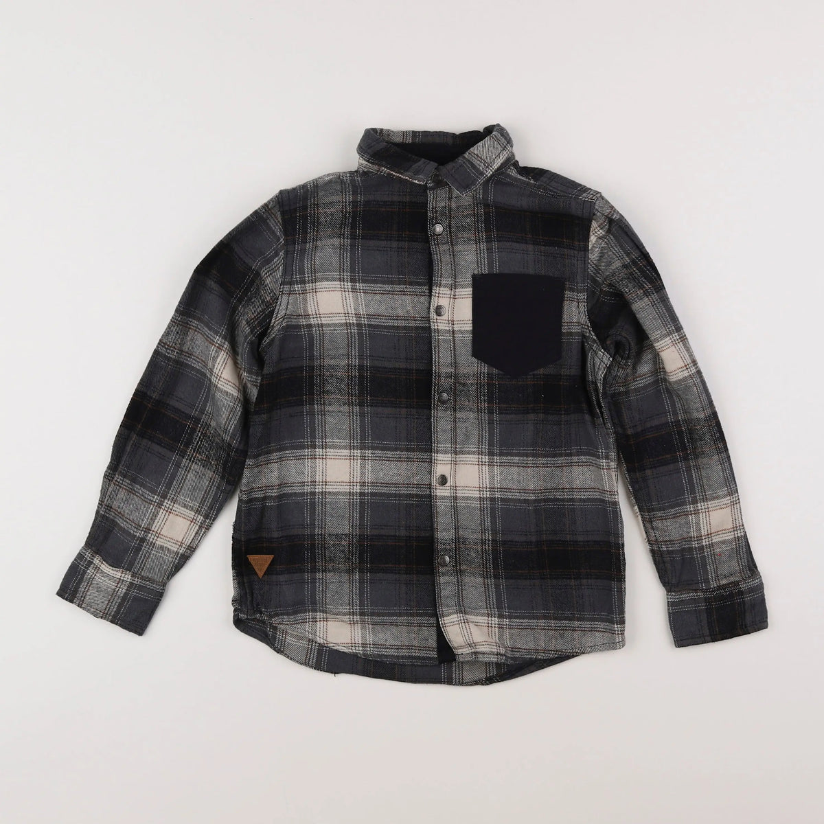 Vertbaudet - chemise noir - 8 ans