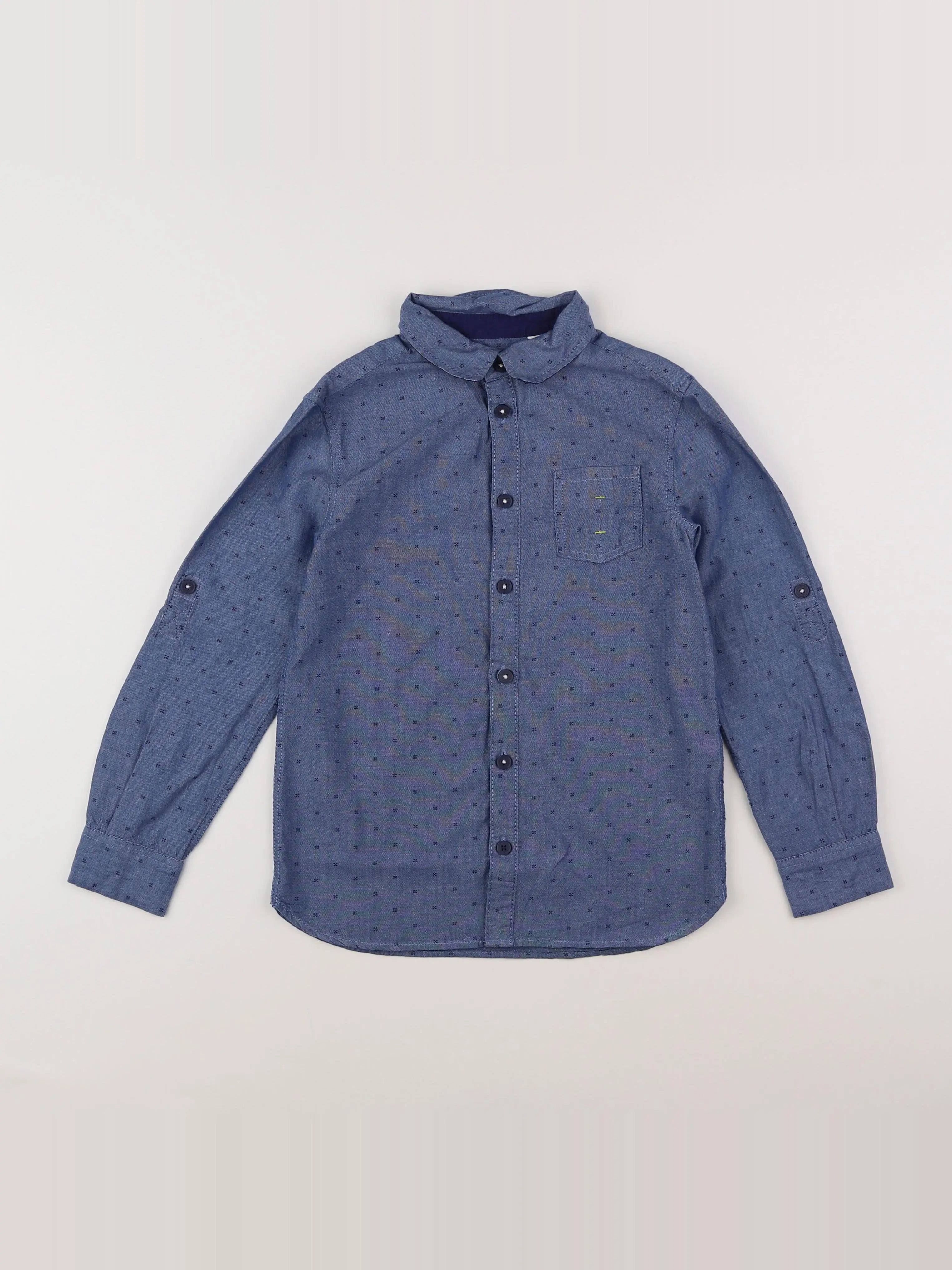 Okaidi - chemise bleu - 8 ans