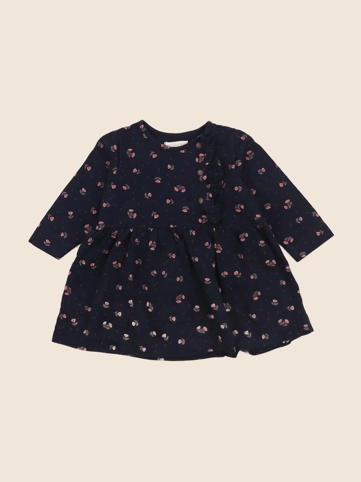 Vertbaudet - robe bleu - 12 mois