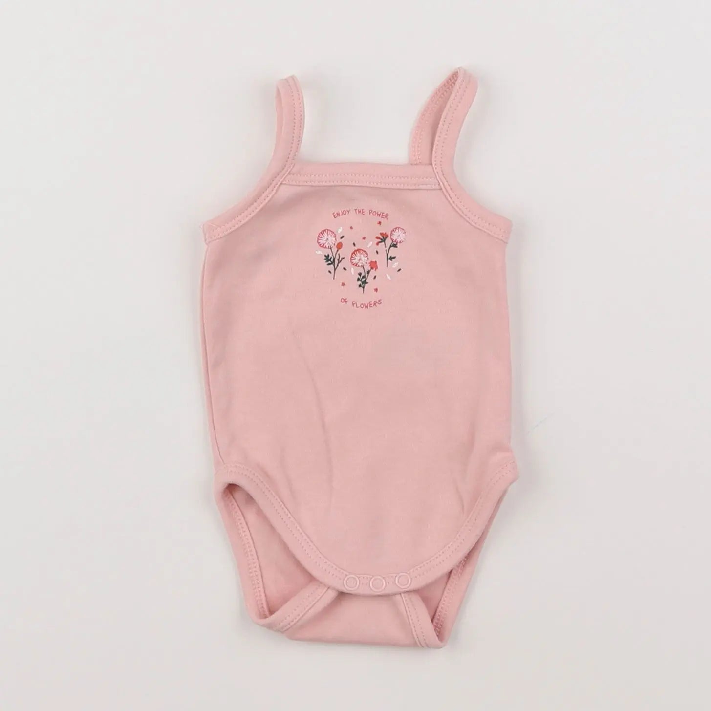 Vertbaudet - body rose - 1 mois