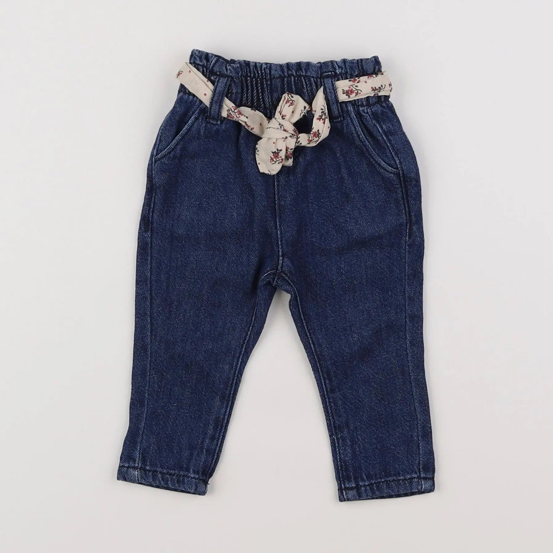 Vertbaudet - jean bleu - 3 mois