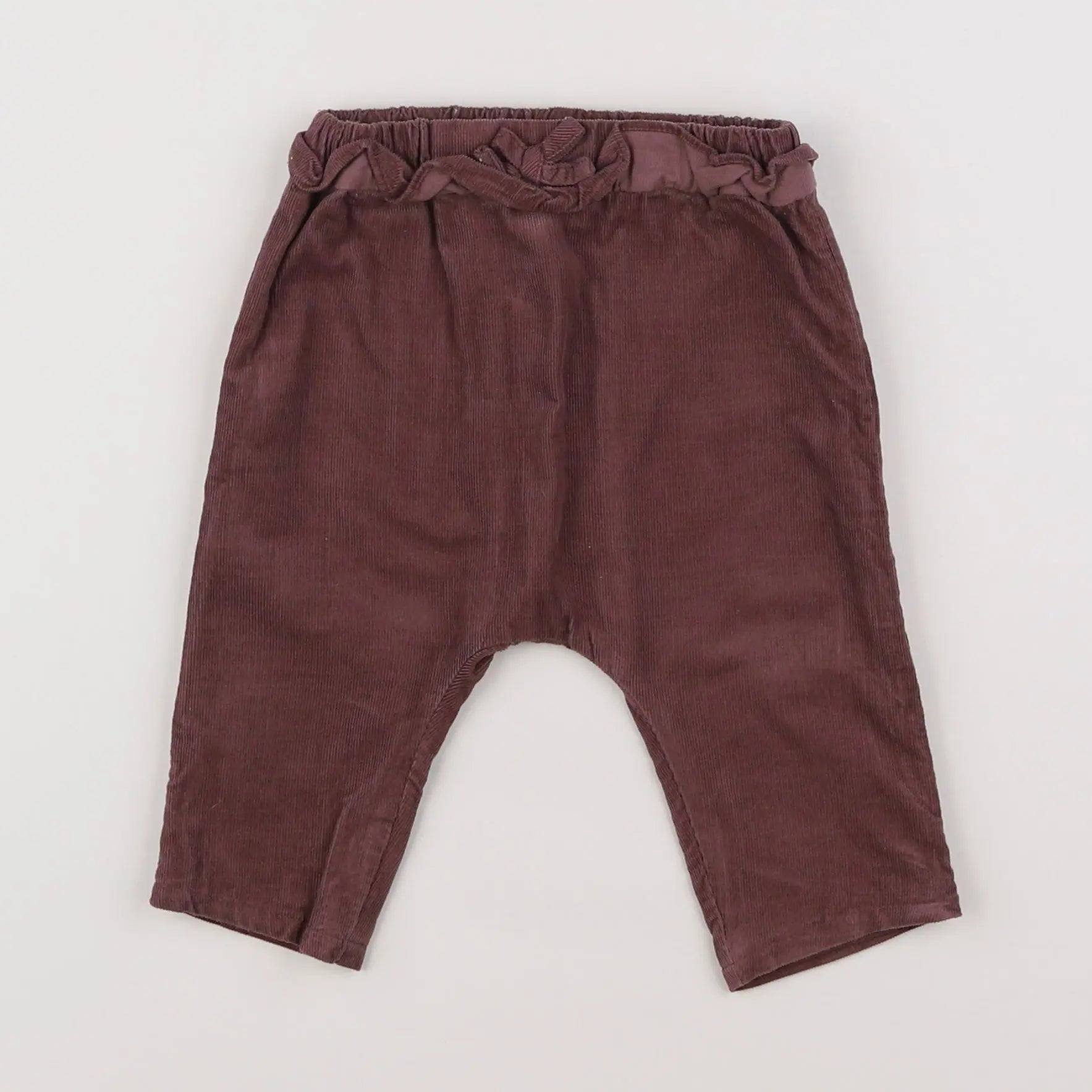 Vertbaudet - sarouel violet - 6 mois