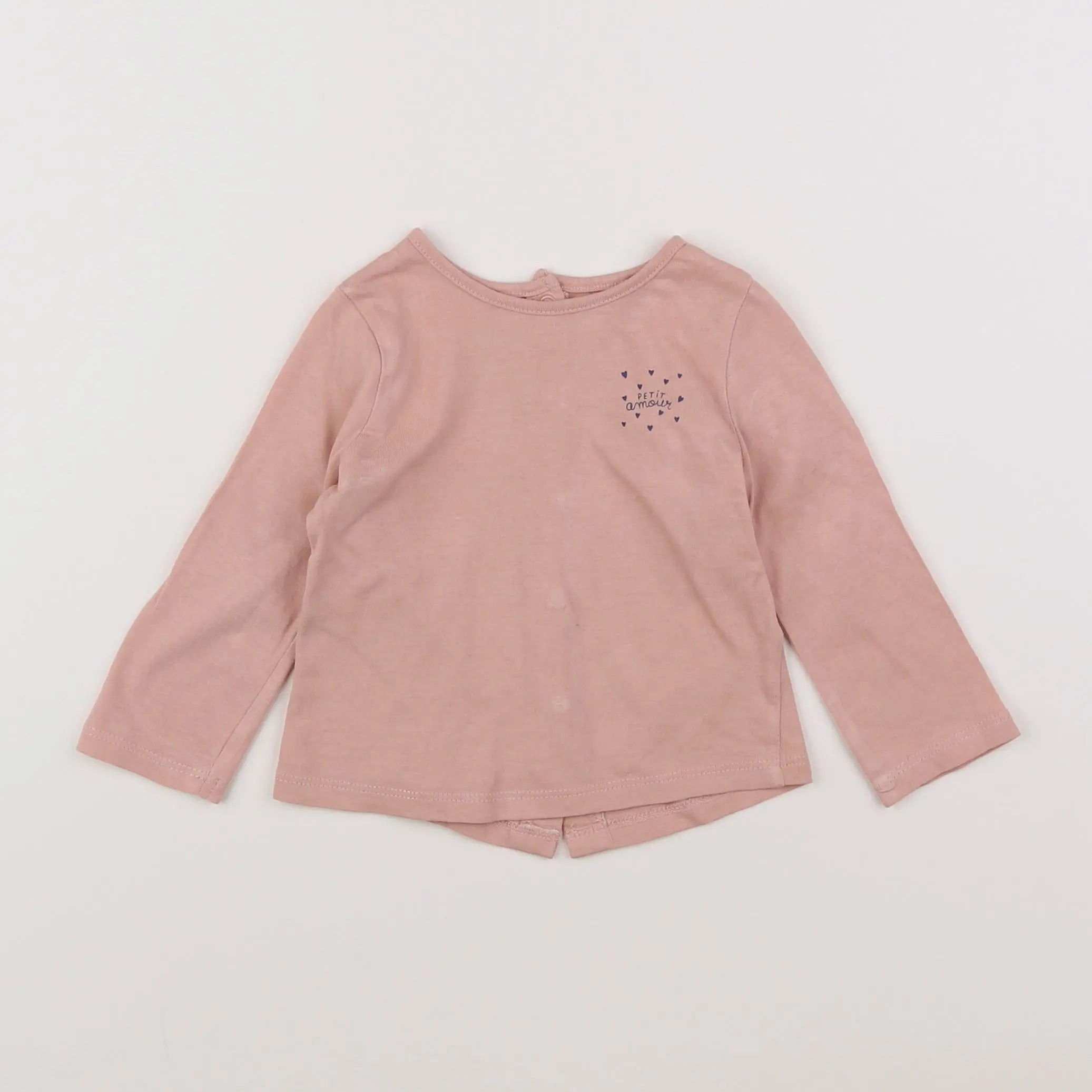 Vertbaudet - tee-shirt rose - 6 mois