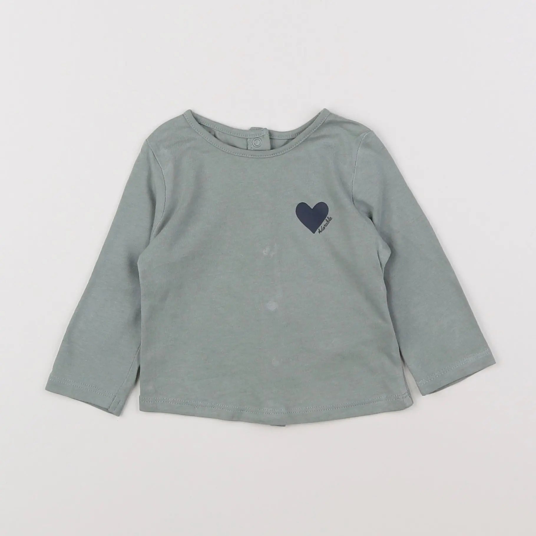 Vertbaudet - tee-shirt vert - 6 mois