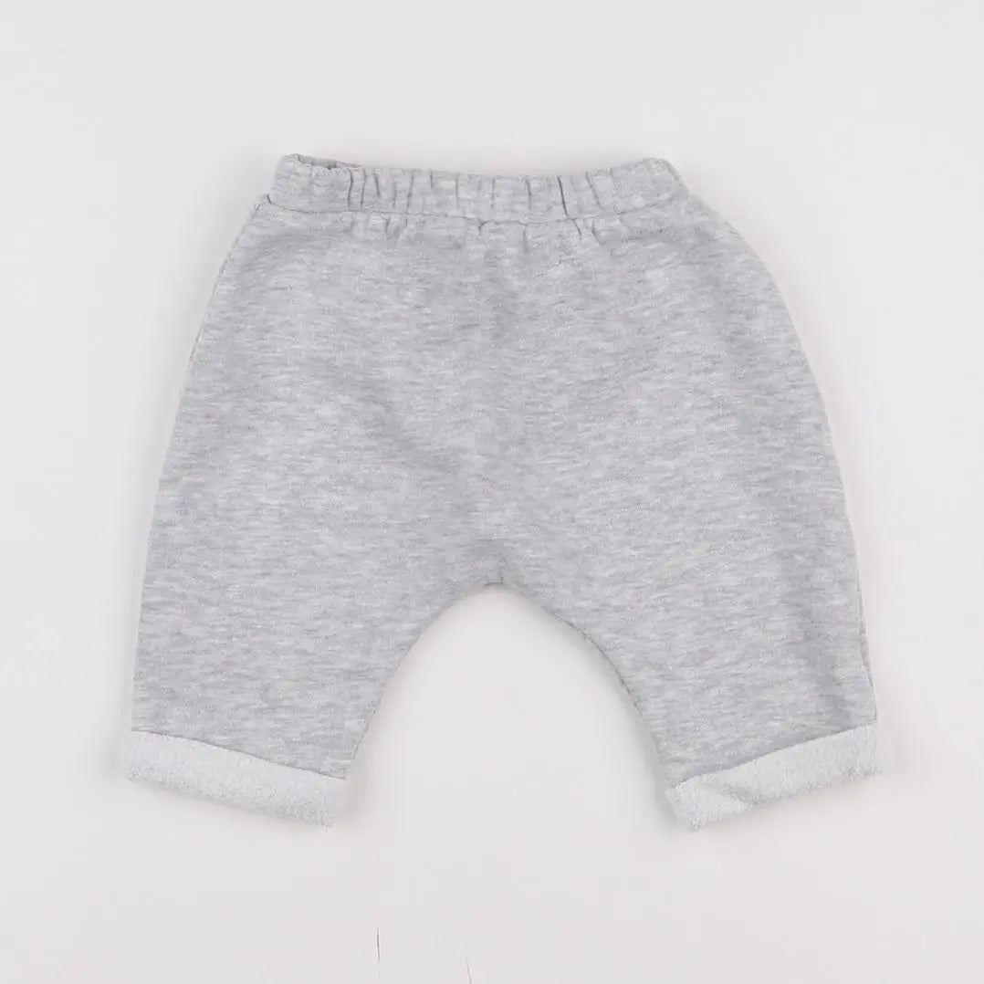 Vertbaudet - jogging gris - 3 mois