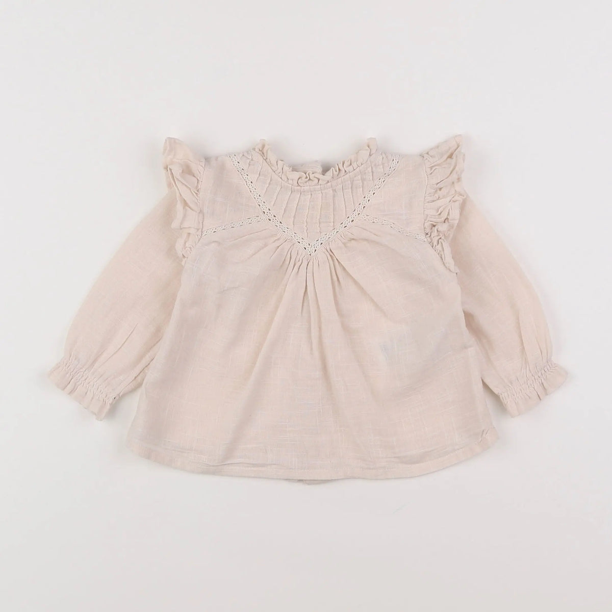 Vertbaudet - blouse beige - 6 mois