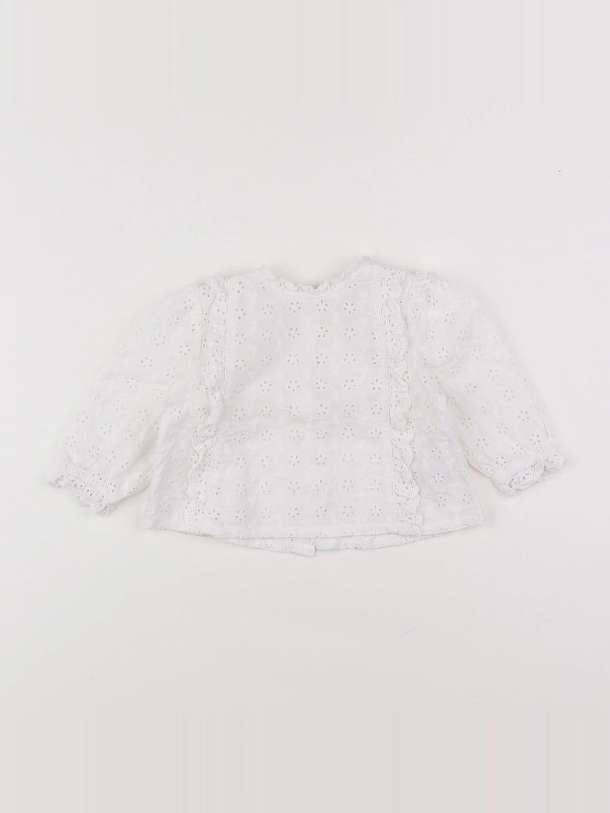Vertbaudet - blouse blanc - 9 mois