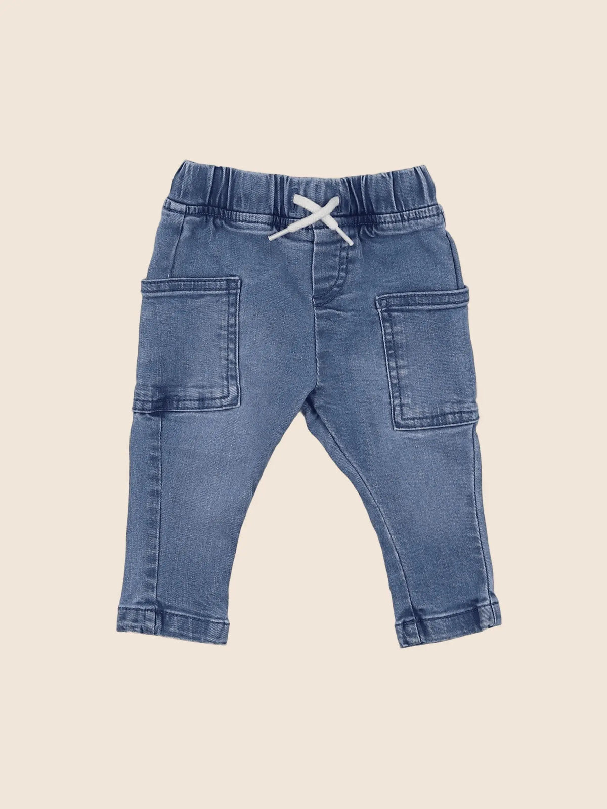 Vertbaudet - sarouel bleu - 3 mois