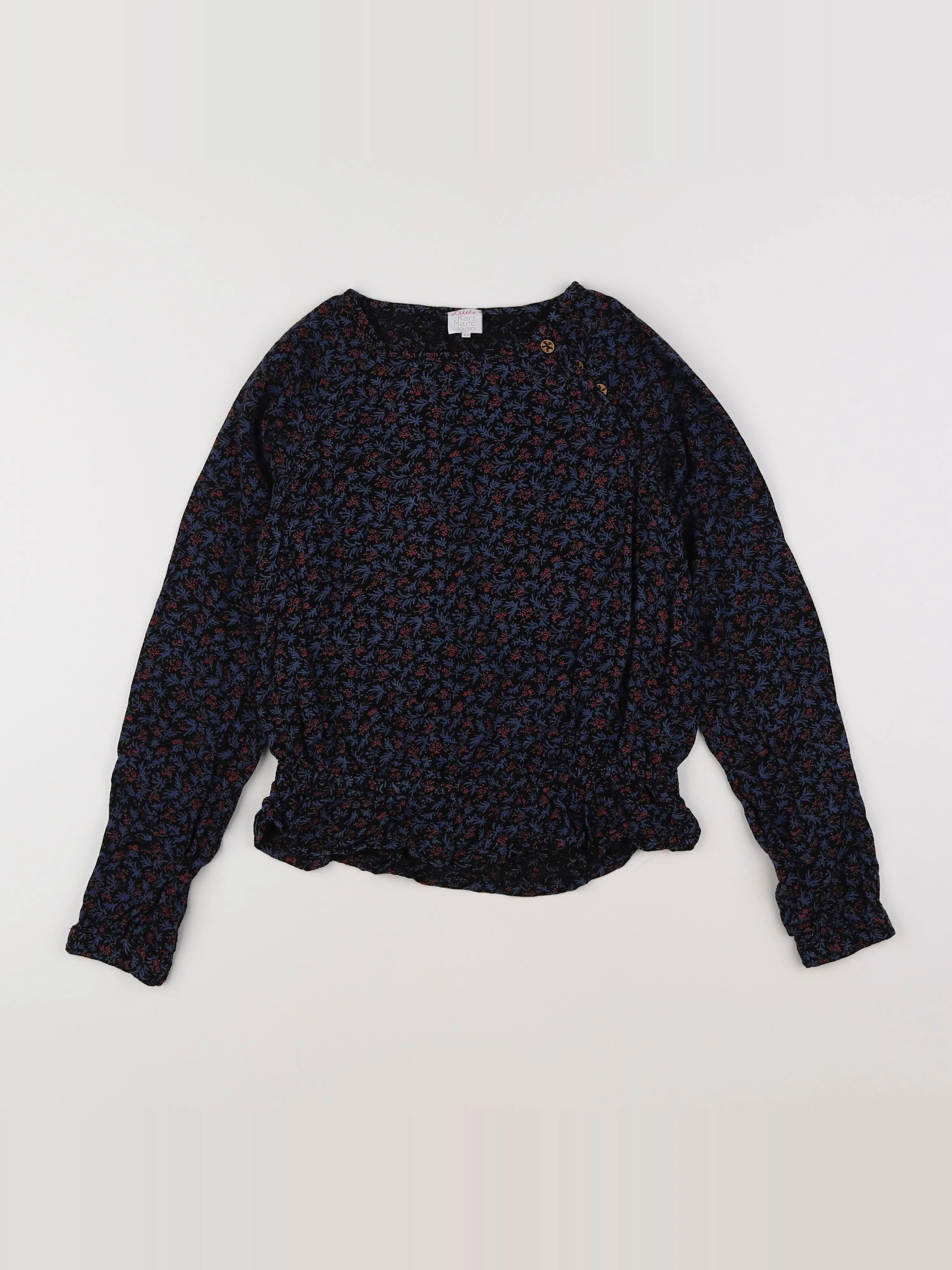Little Karl Marc John - blouse bleu - 12 ans