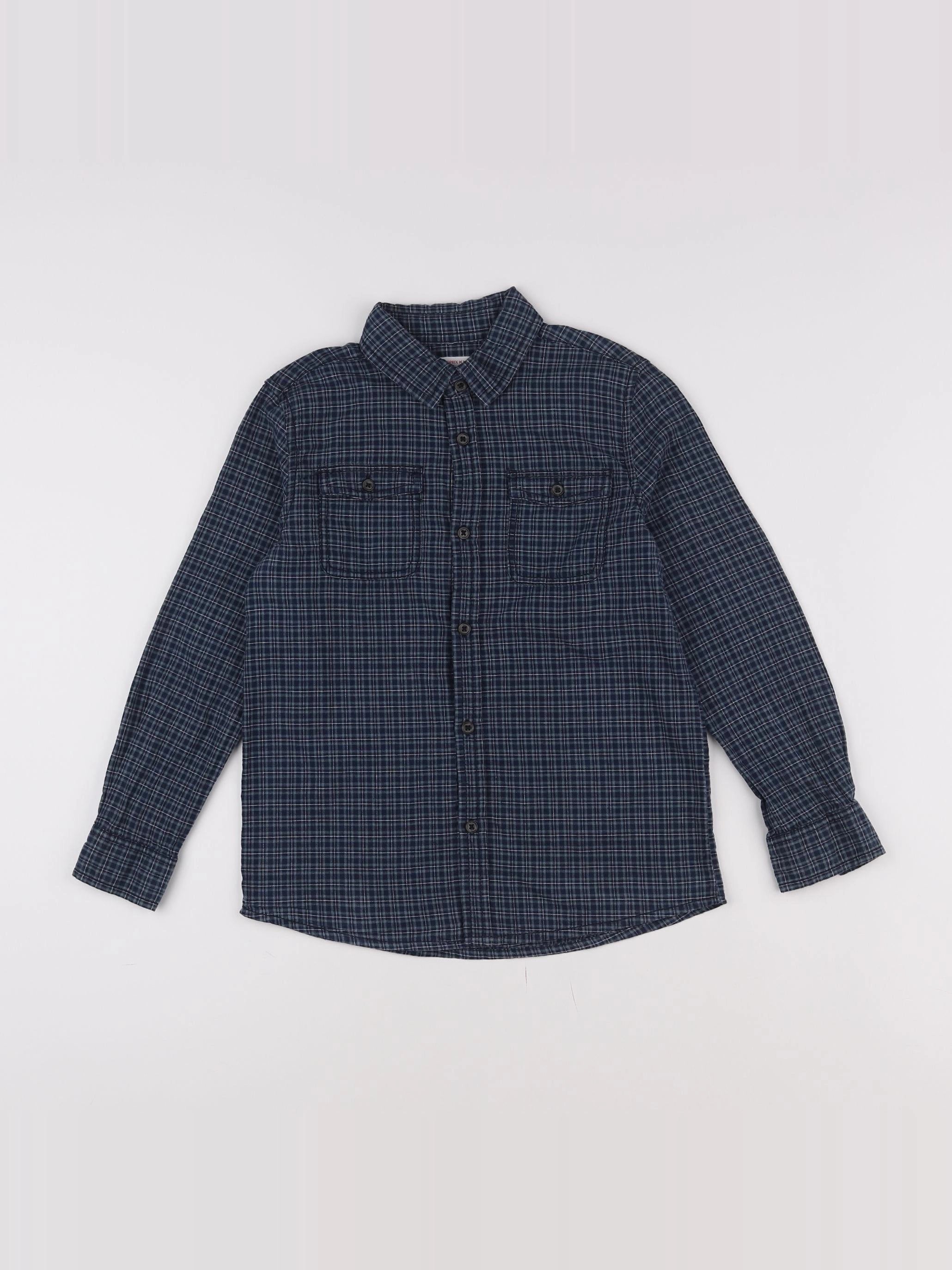 Monoprix - chemise bleu - 8 ans