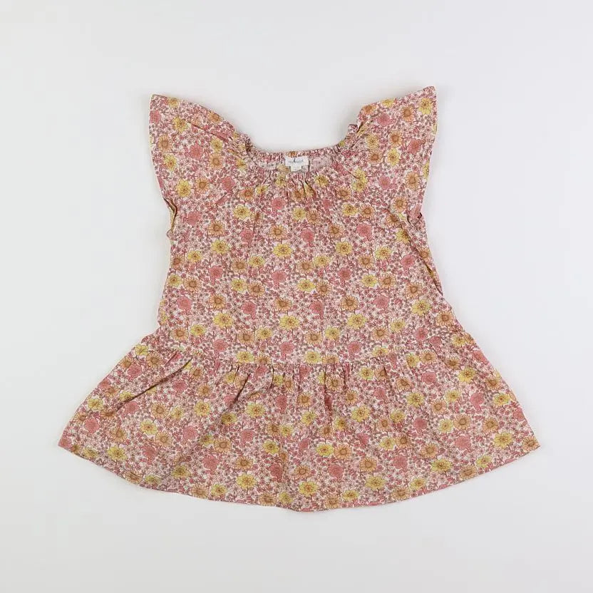 Vertbaudet - robe rose, orange - 18 mois