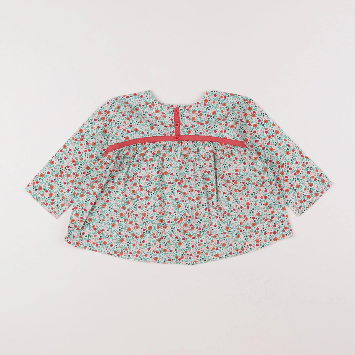 Vertbaudet - blouse vert - 12 mois