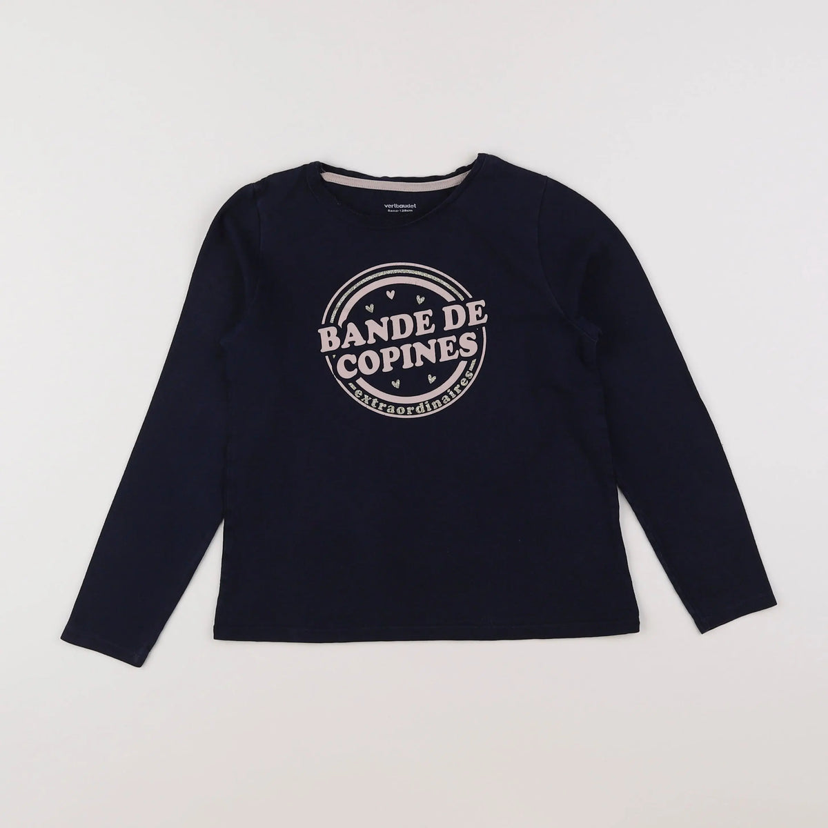 Vertbaudet - tee-shirt bleu - 8 ans