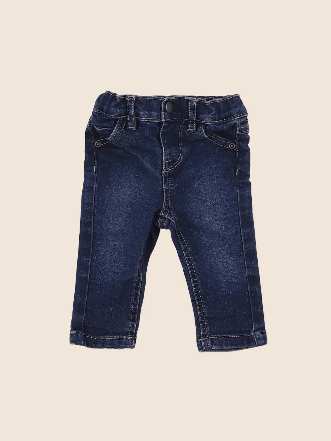 Vertbaudet - jean bleu - 3 mois