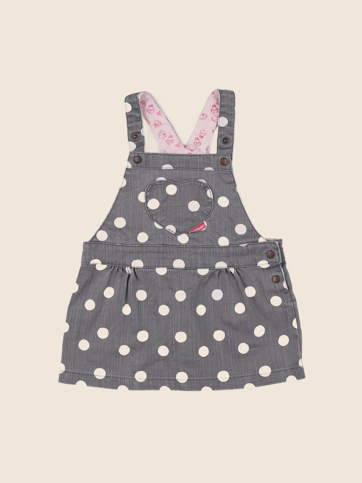 Vertbaudet - robe gris - 18 mois