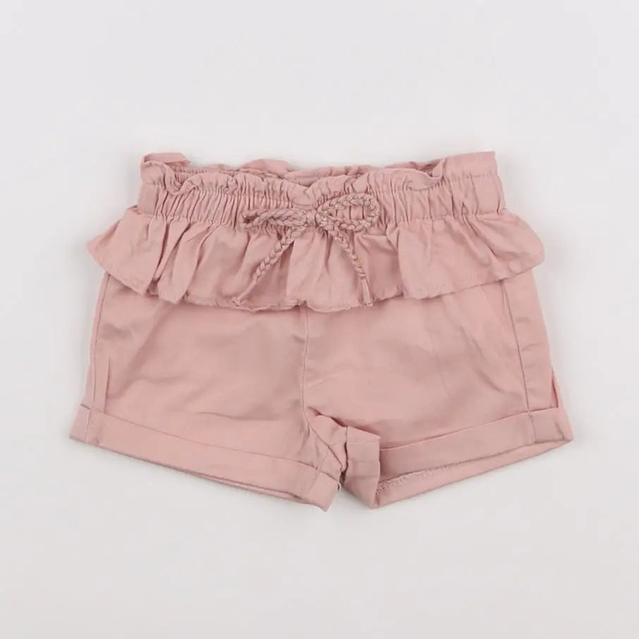 Vertbaudet - short rose - 9 mois
