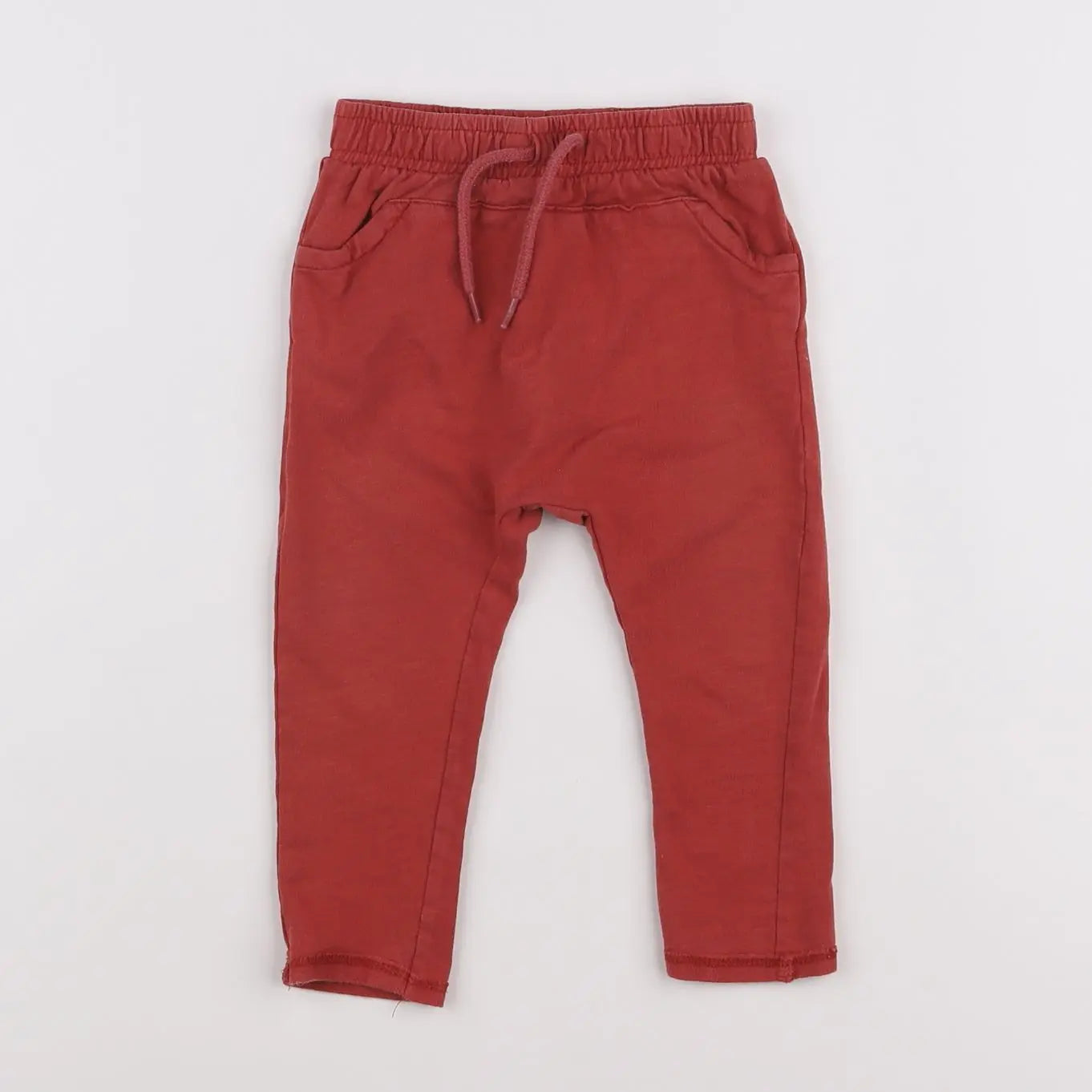Vertbaudet - pantalon rouge - 12 mois