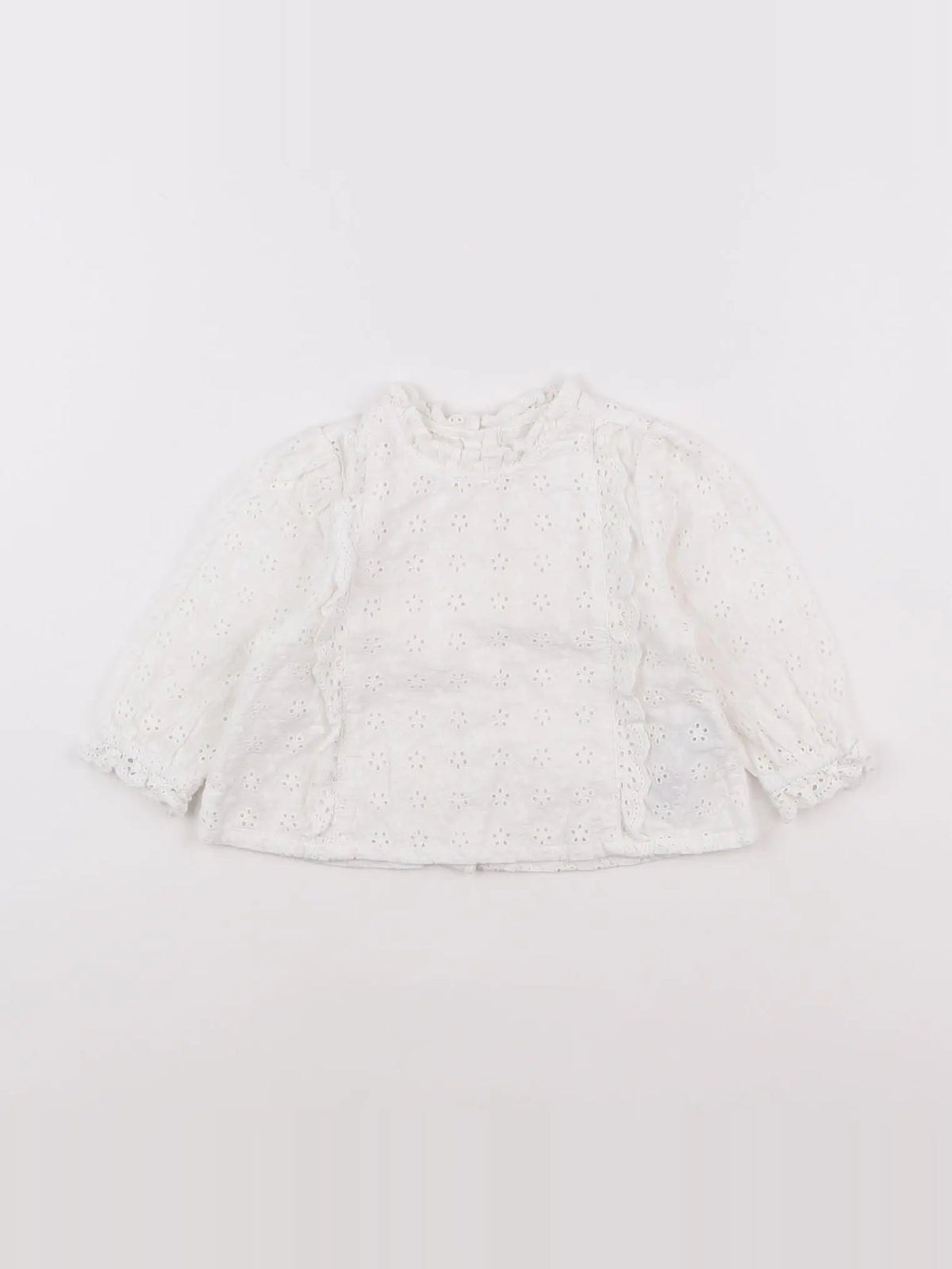 Vertbaudet - blouse blanc - 12 mois