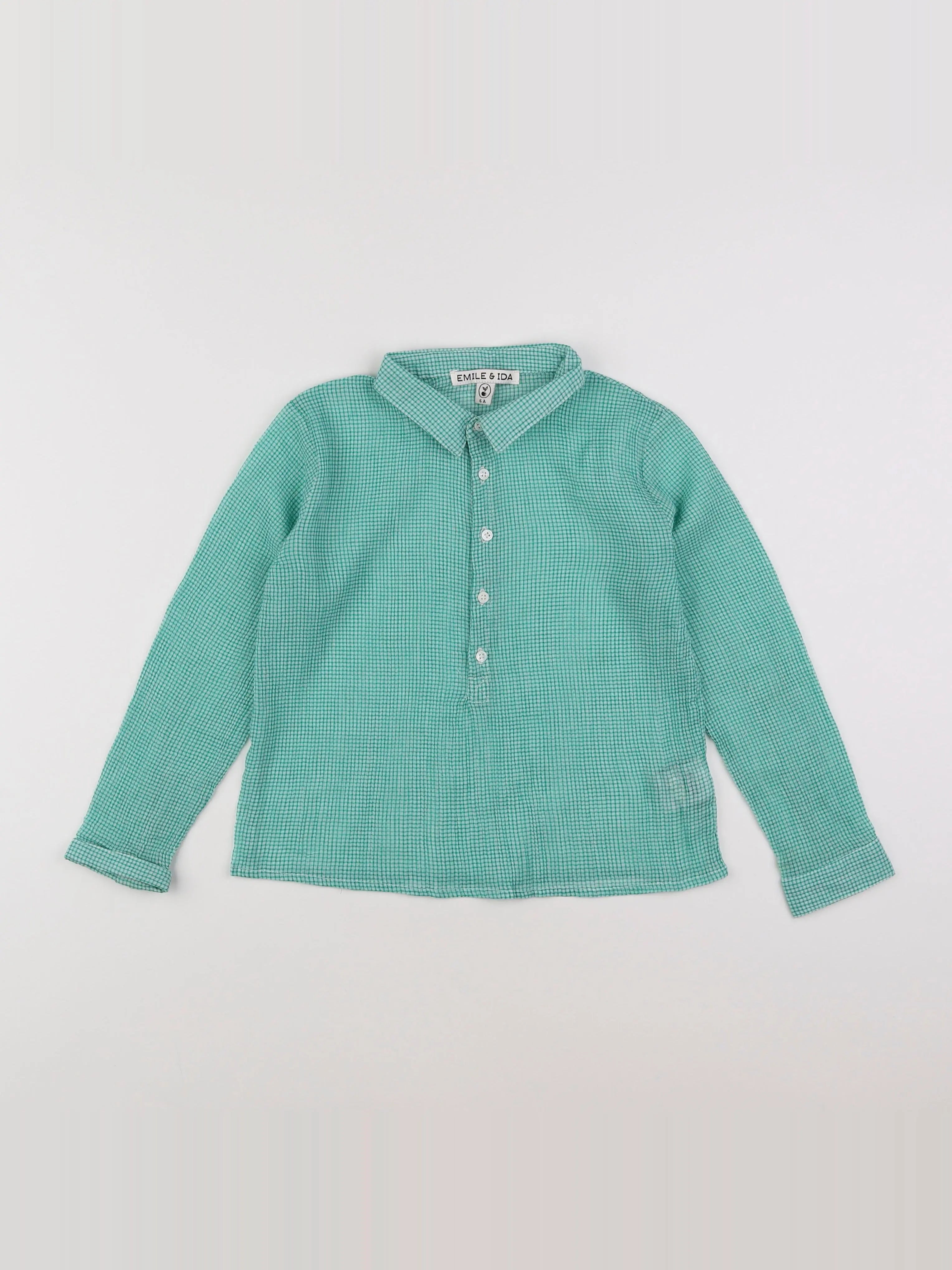 Emile et Ida - blouse vert - 6 ans