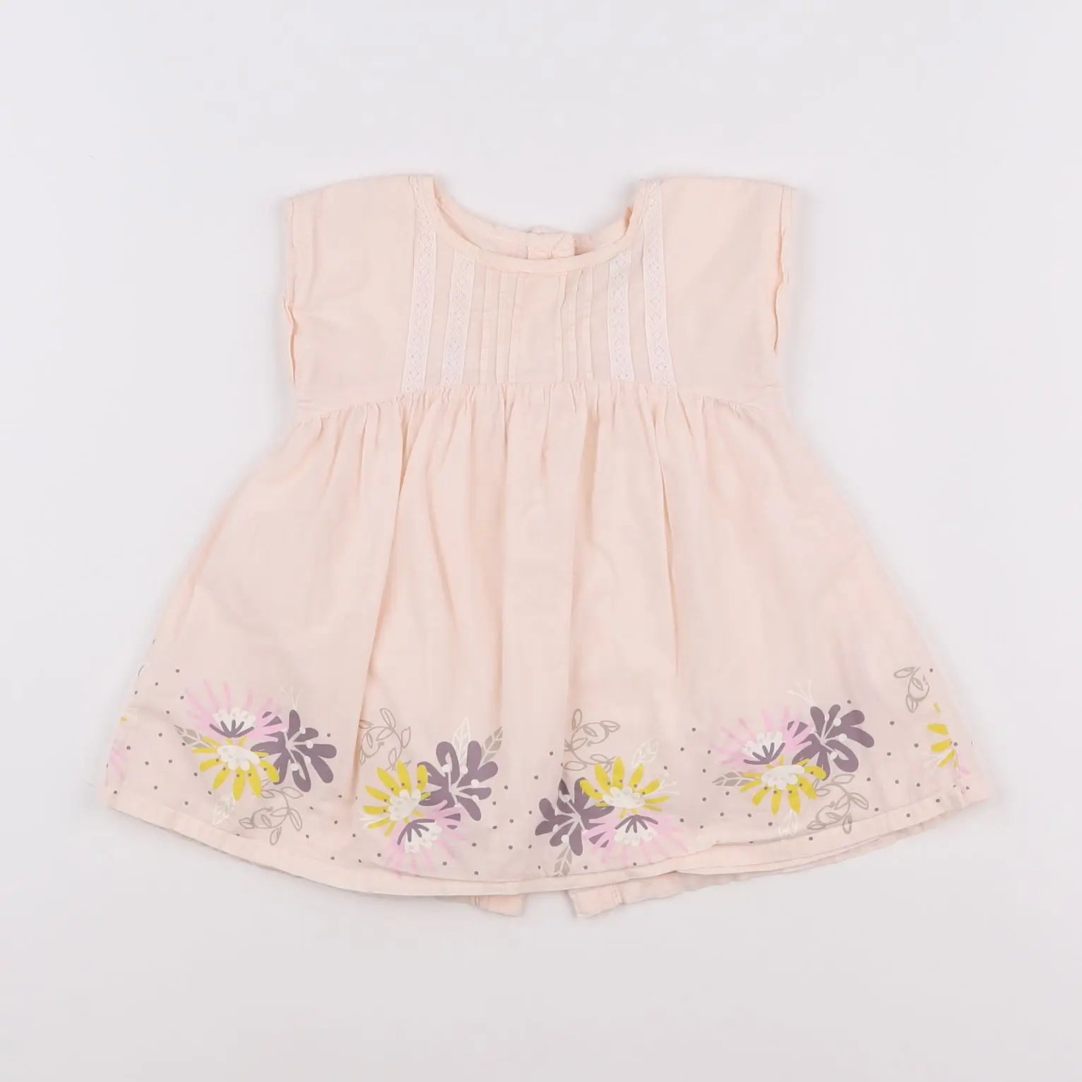Vertbaudet - robe rose - 9 mois