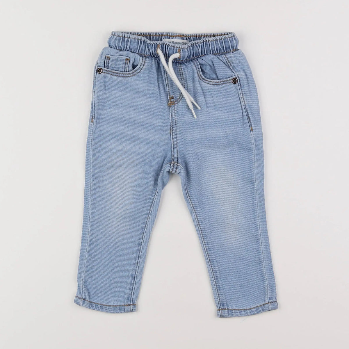 Vertbaudet - pantalon bleu - 6 mois