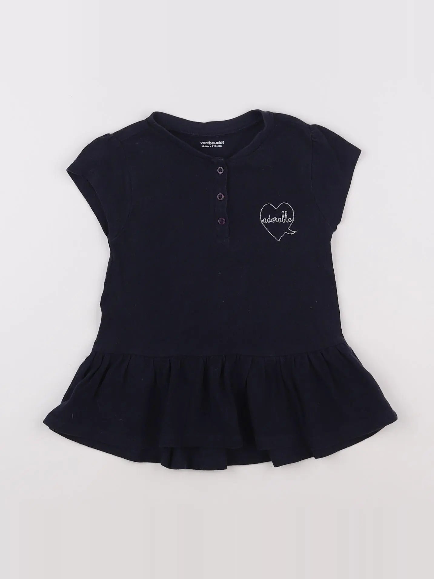 Vertbaudet - robe bleu - 6 ans
