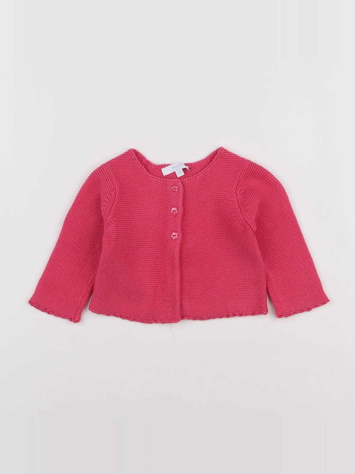 Jacadi - gilet rose - 6 mois