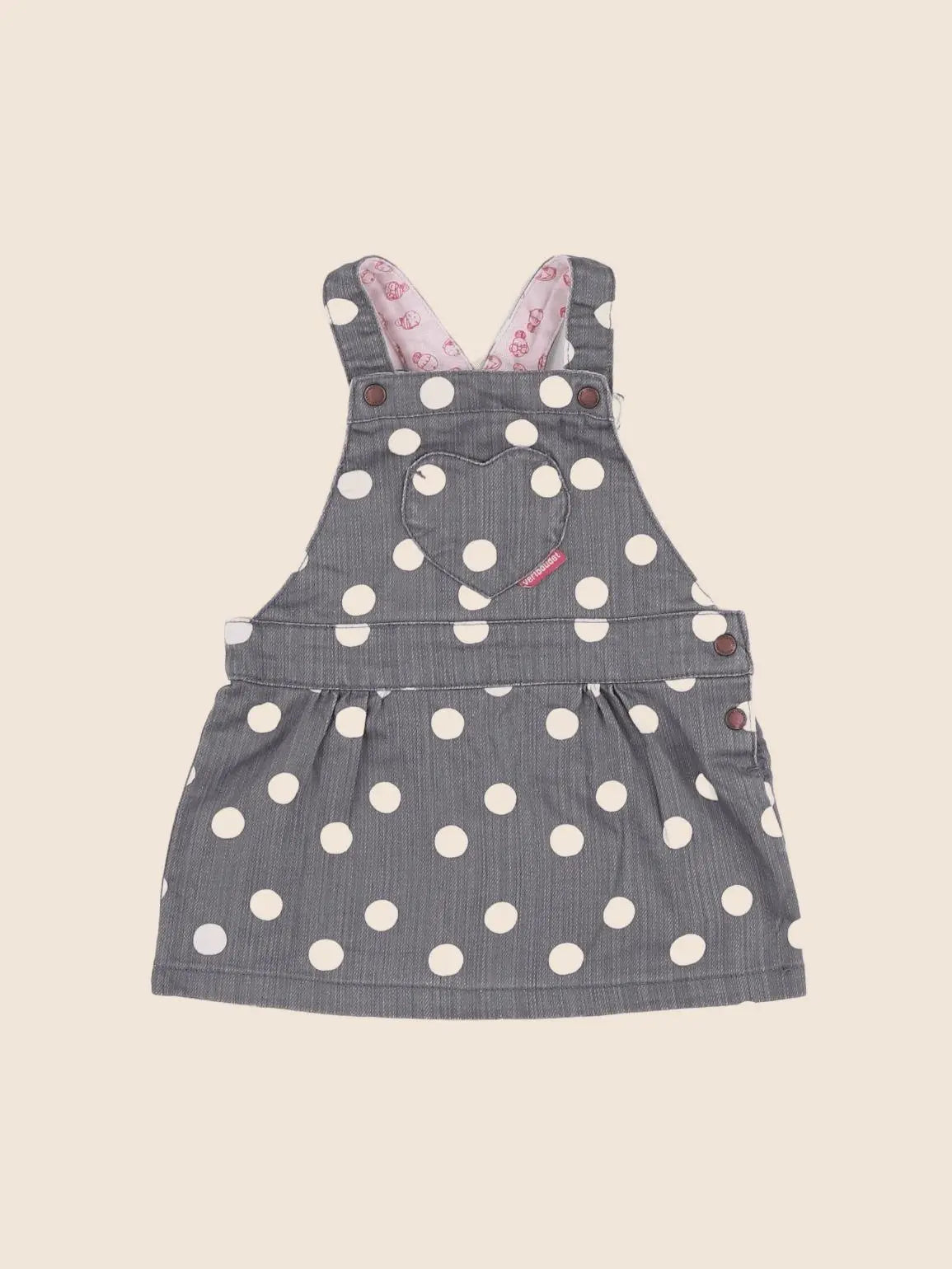 Vertbaudet - robe gris - 9 mois