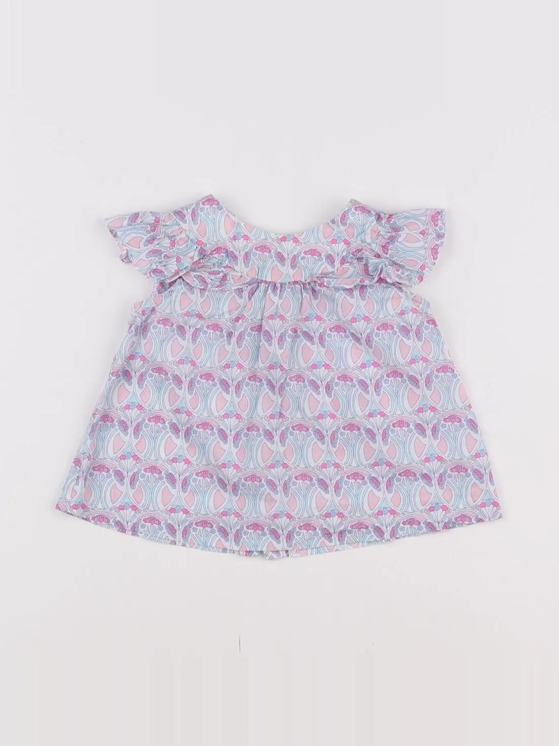 Jacadi - blouse bleu, violet - 6 mois