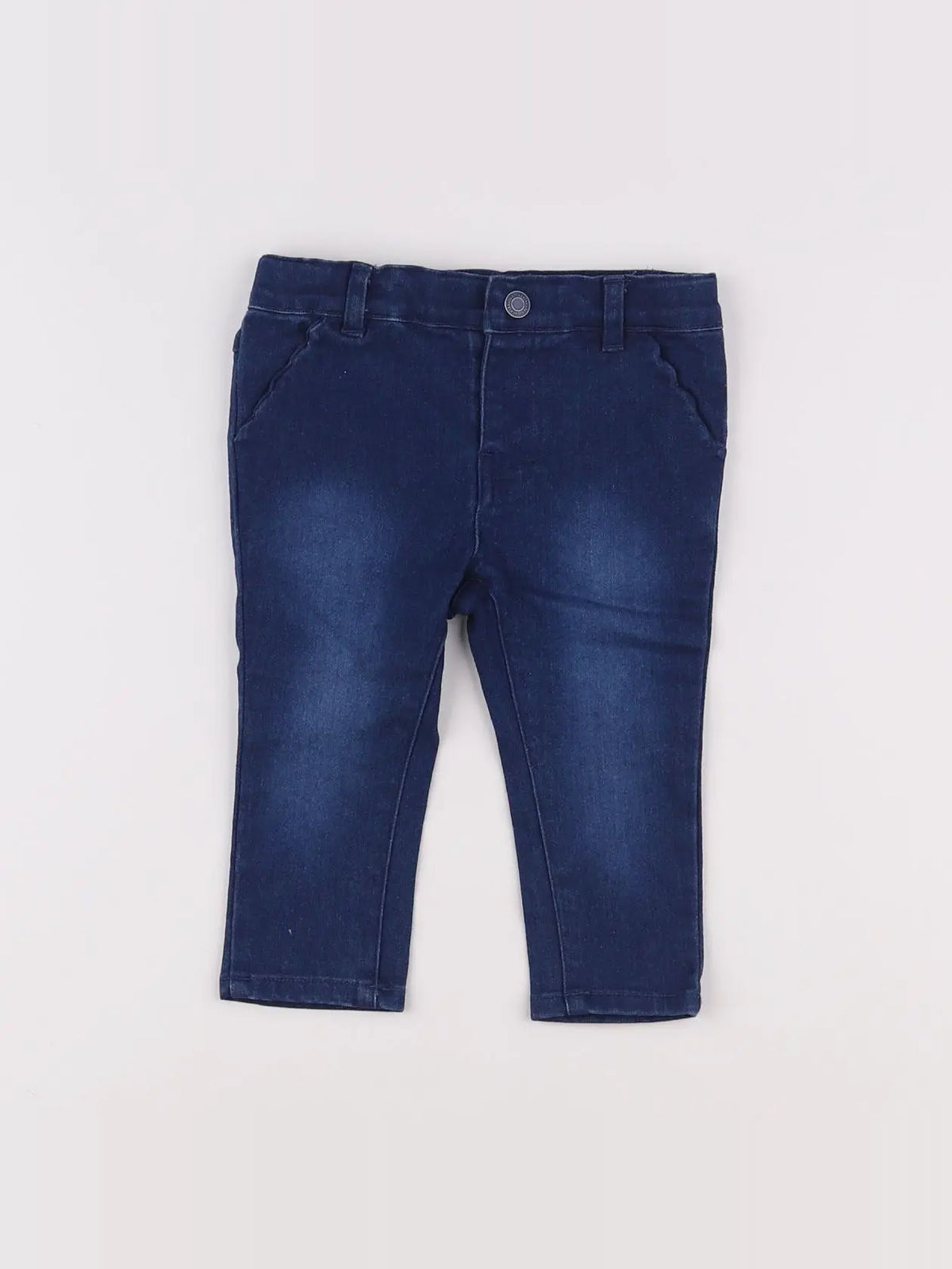 Vertbaudet - jegging bleu - 12 mois