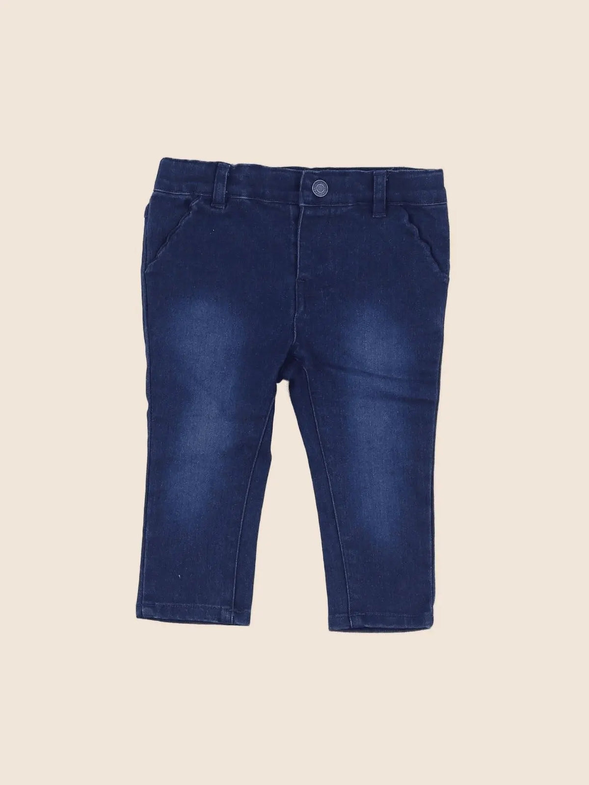 Vertbaudet - jegging bleu - 12 mois