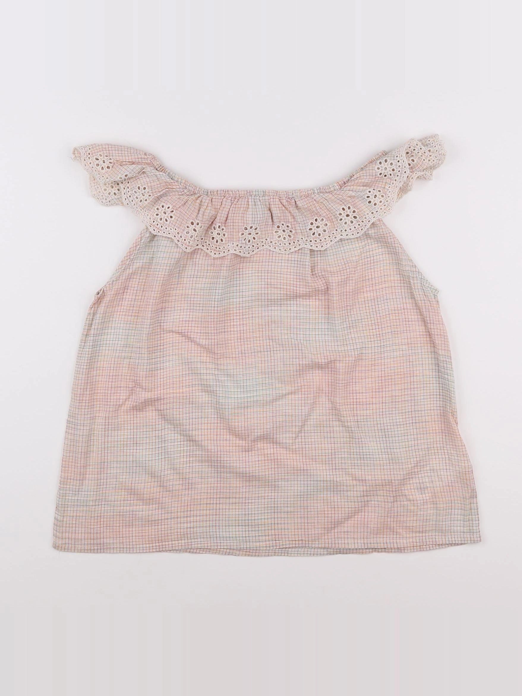 Bellerose - blouse orange, vert - 14 ans