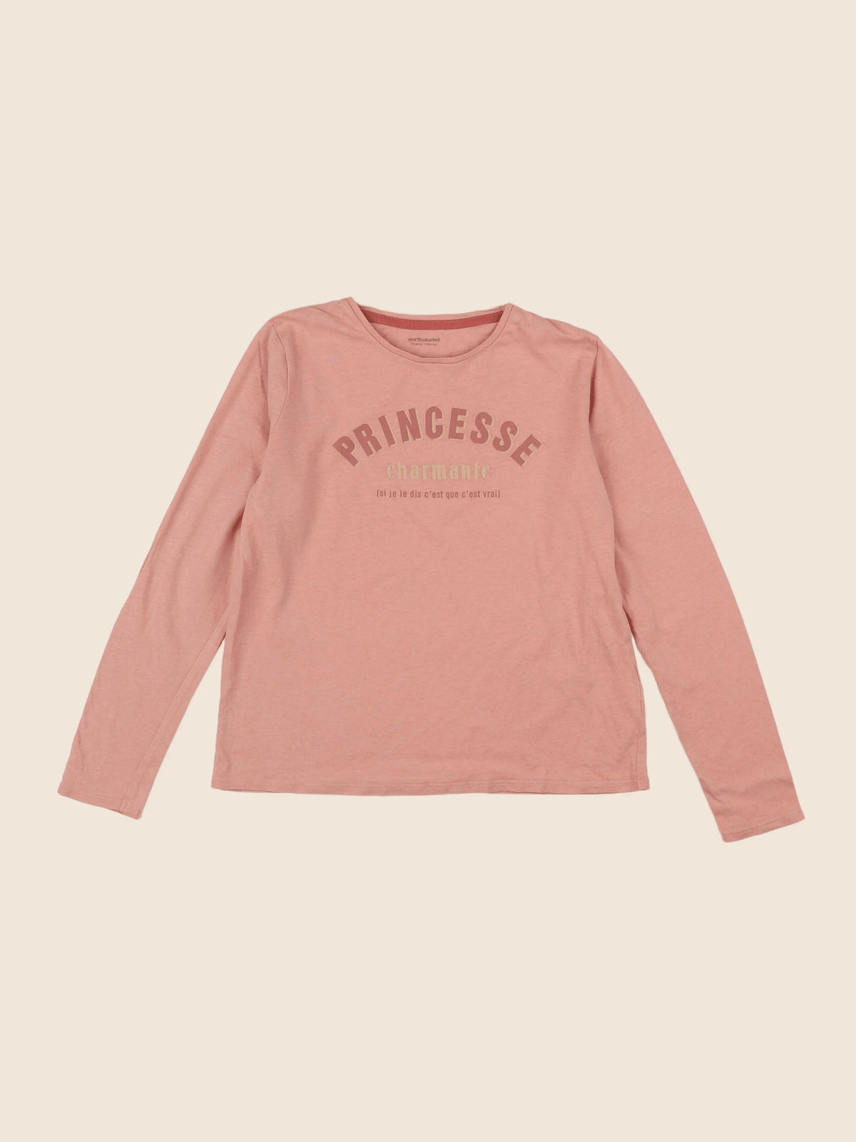 Vertbaudet - tee-shirt rose - 10 ans