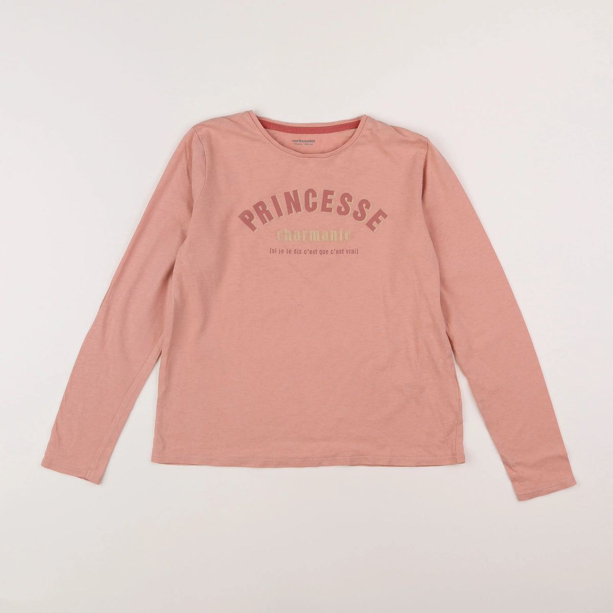 Vertbaudet - tee-shirt rose - 10 ans