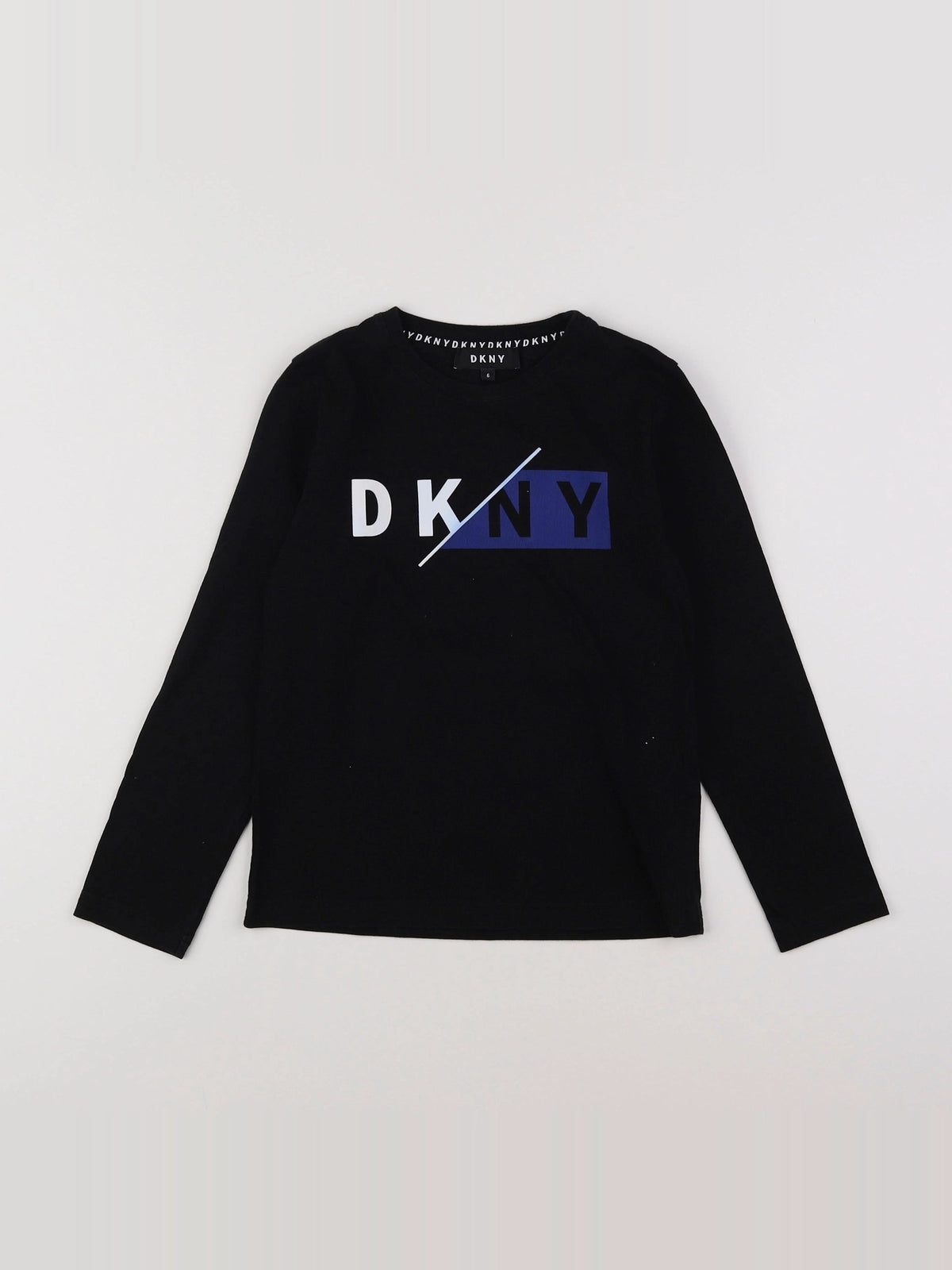 Dkny - tee-shirt noir, multicolore - 6 ans
