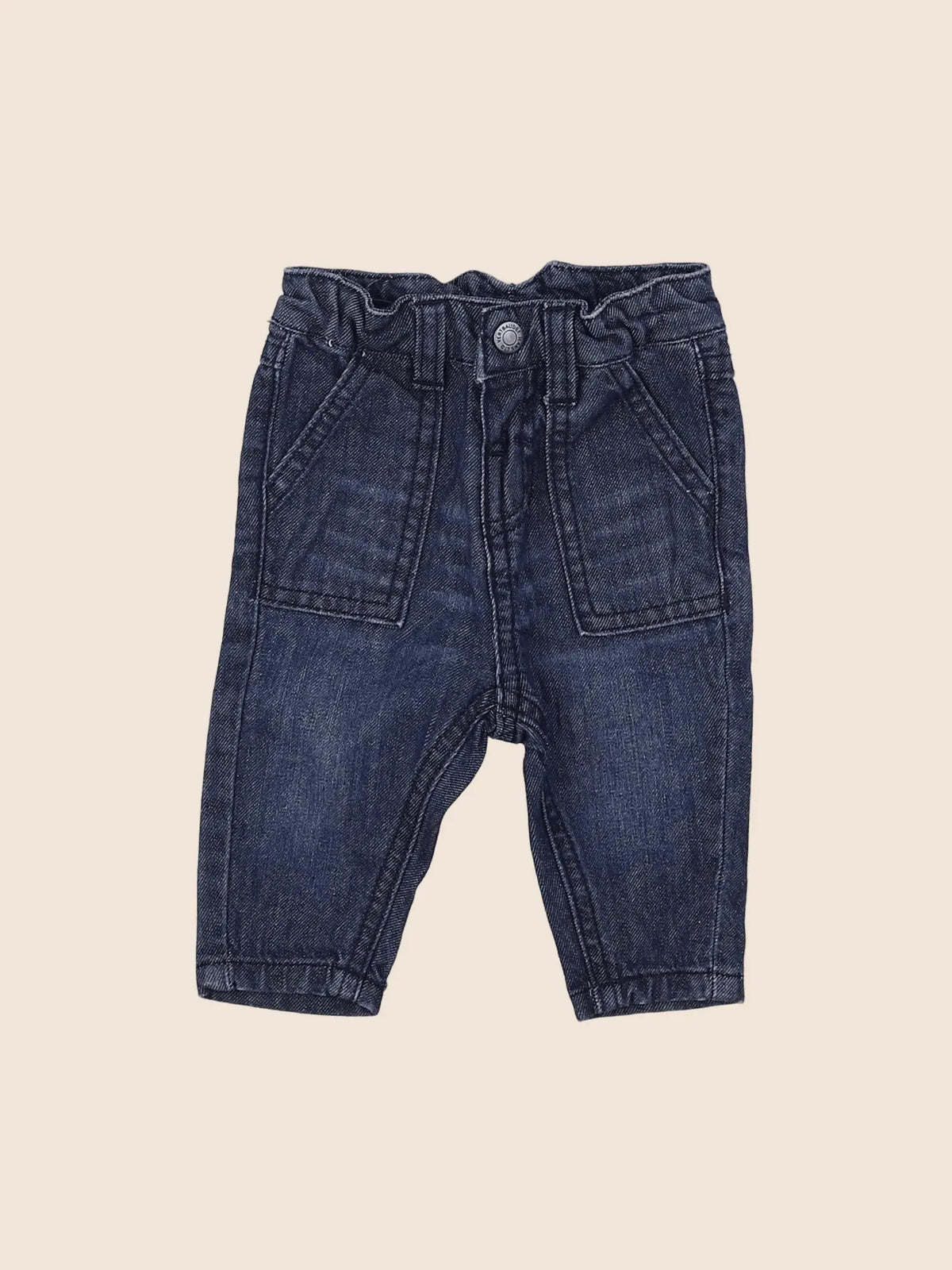 Vertbaudet - jean bleu - 3 mois