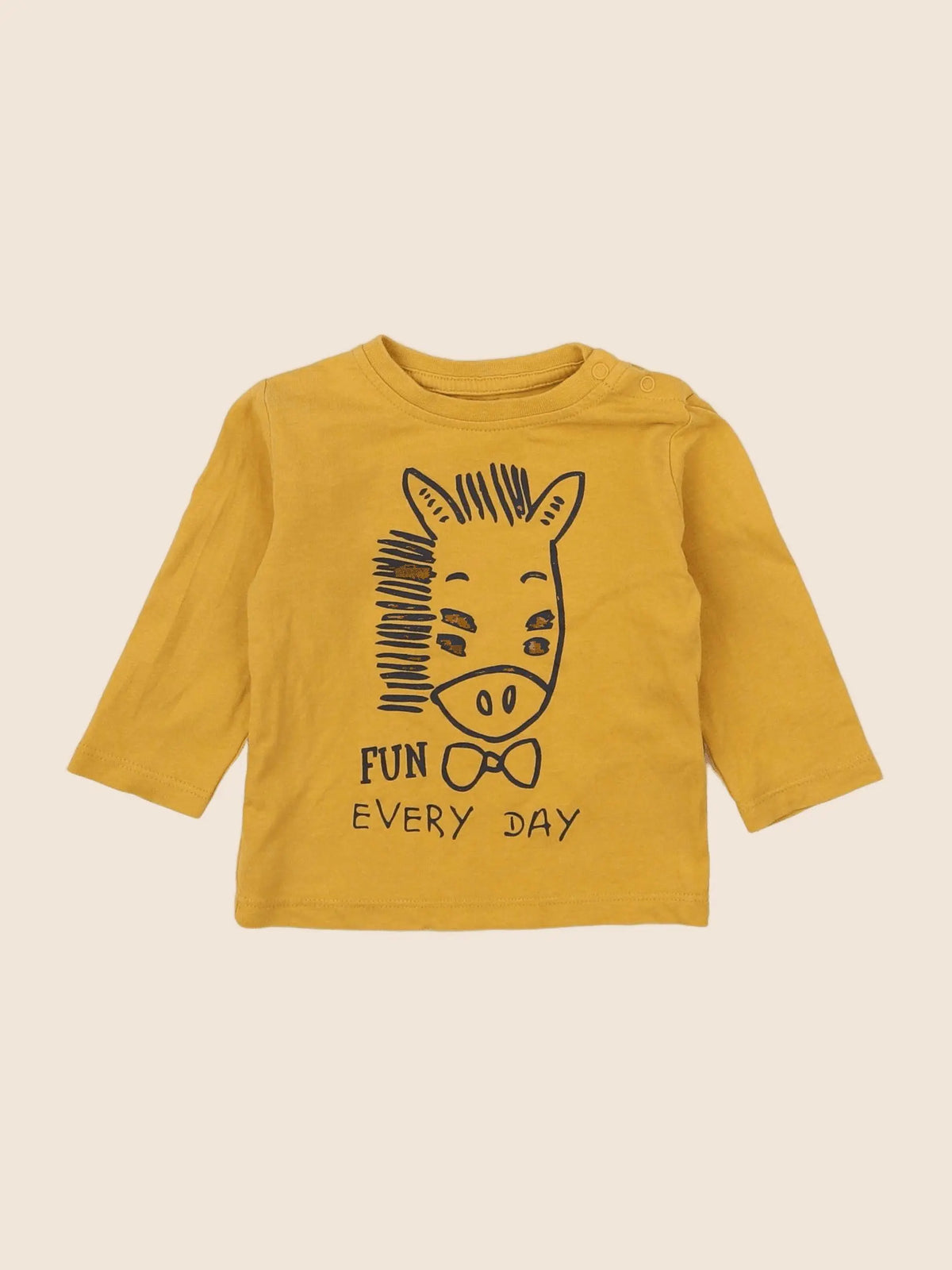 Vertbaudet - tee-shirt jaune - 3 mois