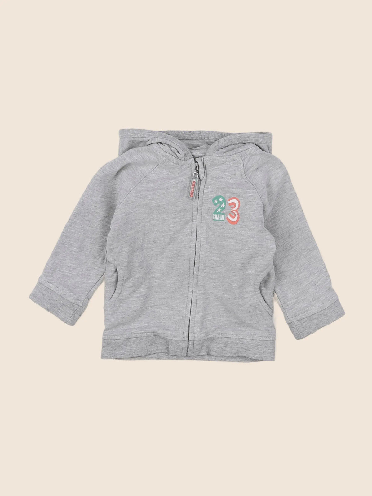 Vertbaudet - sweat gris - 9 mois